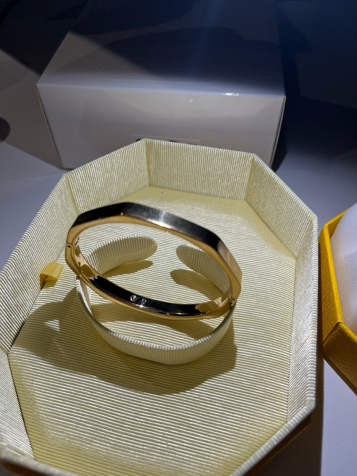 Swarovski Swarovski Dextera Bangle Gold Size ONE SIZE - 4 Thumbnail