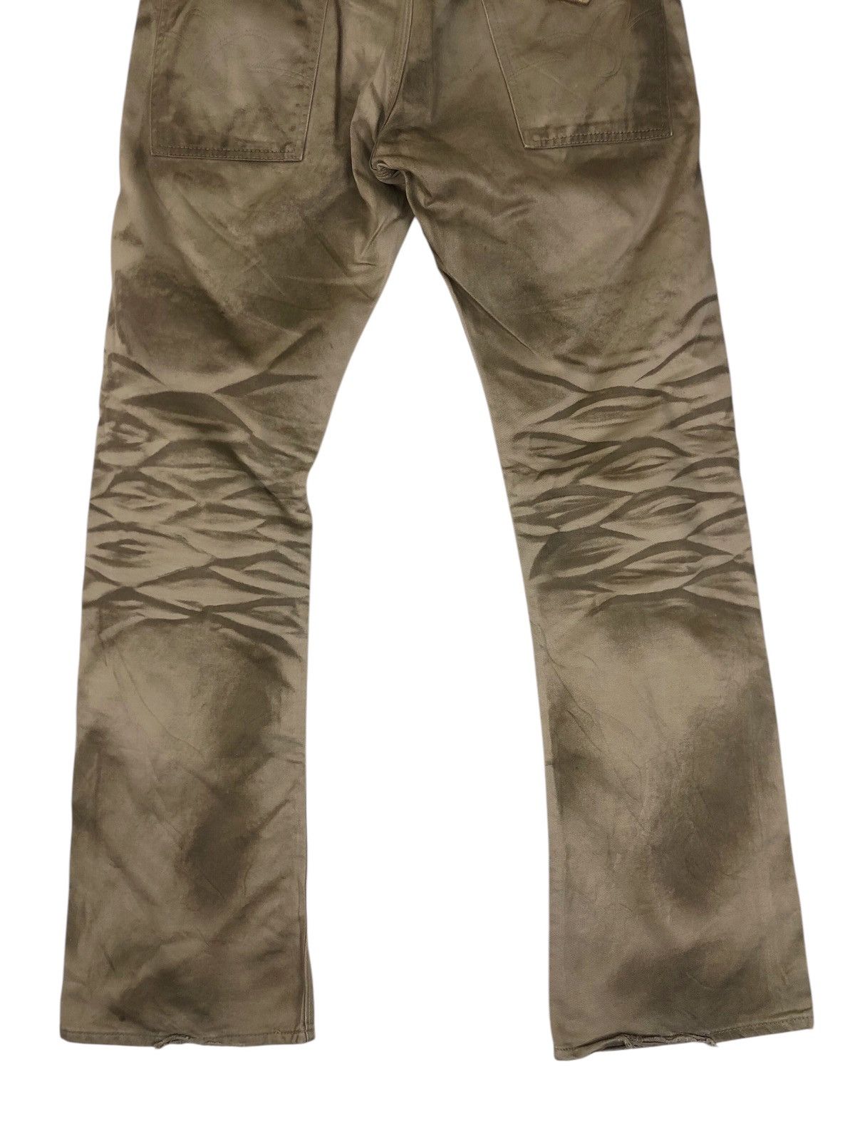 Japanese Brand Flare Blue Ways Rusty Washed Casual Pants Size US 34 / EU 50 - 11 Thumbnail
