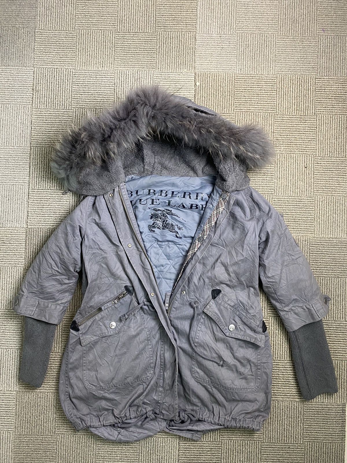 Burberry BURBERRY LONDON BLUE LABEL PARKA JACKET NICE STYLE Size S / US 4 / IT 40 - 2 Thumbnail