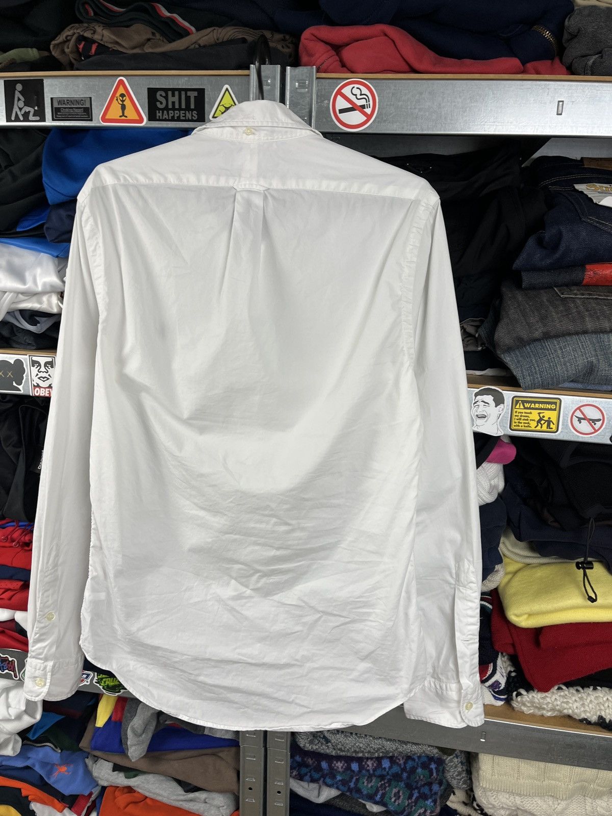 Polo Ralph Lauren × Vintage Vintage Polo Ralph Lauren White Button Up Slim Fit Shirt Size US S / EU 44-46 / 1 - 9 Thumbnail