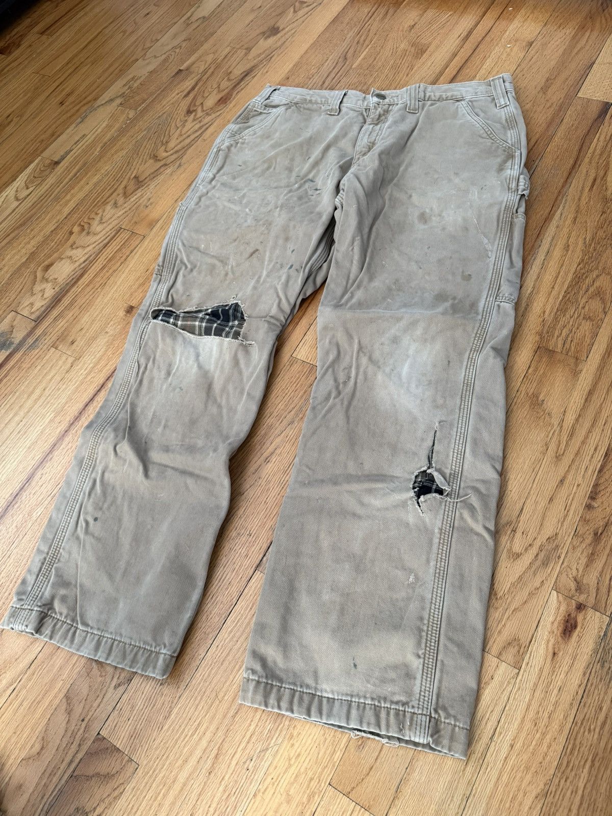 Carhartt Distressed carhartt jeans Size US 34 / EU 50 - 2 Thumbnail