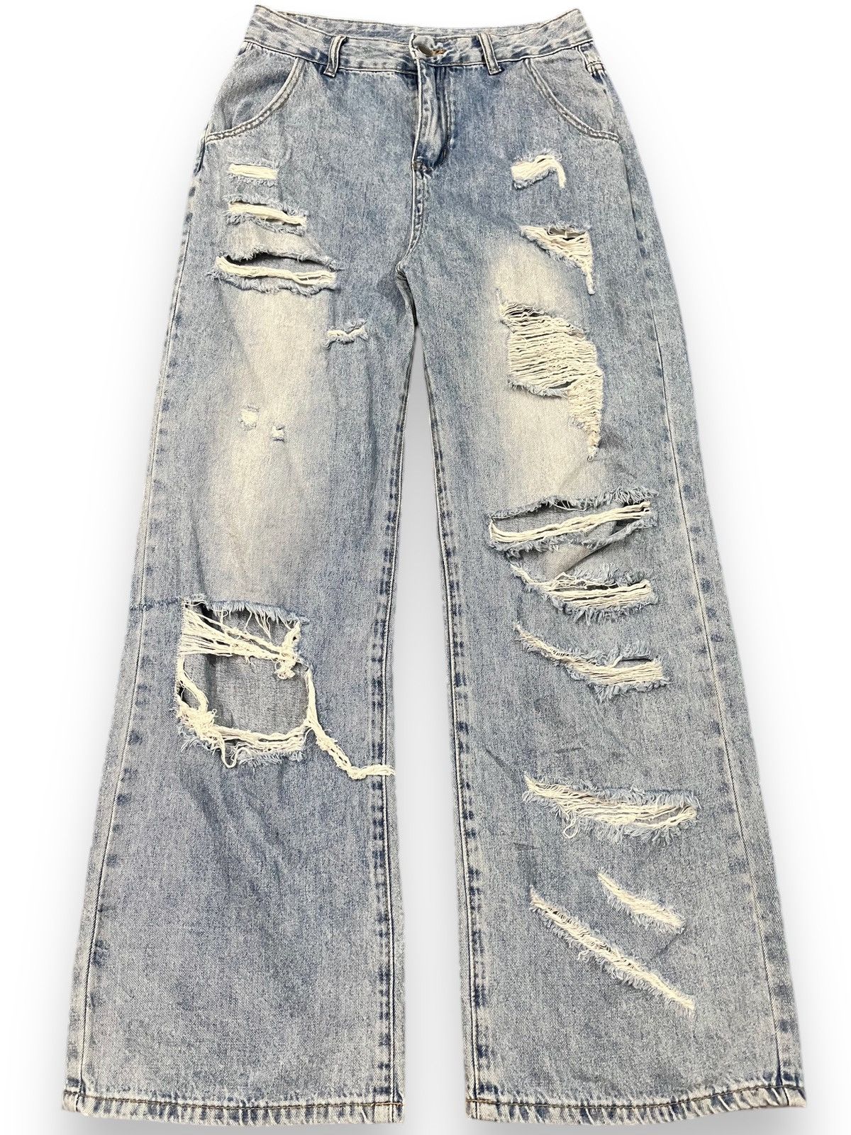 Japanese Brand × Vintage Vintage Japanese Brand Baggy Distresses Denim Size US 30 / EU 46 - 1 Thumbnail