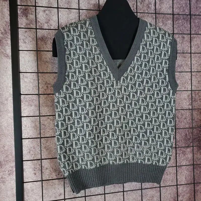 Dior Dior Women's Gray Wool Logo Sweater . Size L / US 10 / IT 46 - 3 Thumbnail