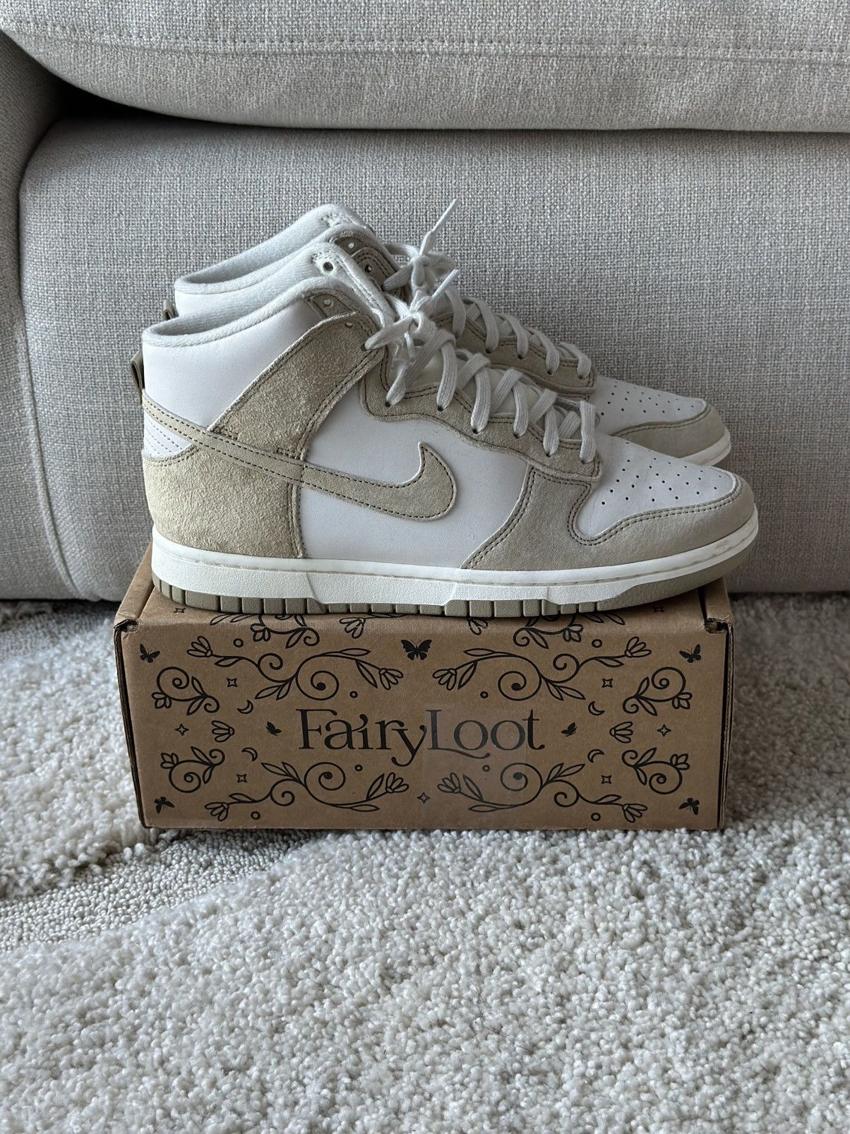 Nike Nike Dunk Tan Suede High Size US 8.5 / EU 41-42 - 3 Thumbnail