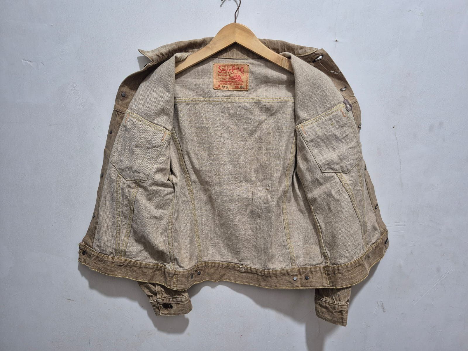 Sugar Cane Fit S to M, Sugarcane Trucker Jacket Size US M / EU 48-50 / 2 - 5 Thumbnail