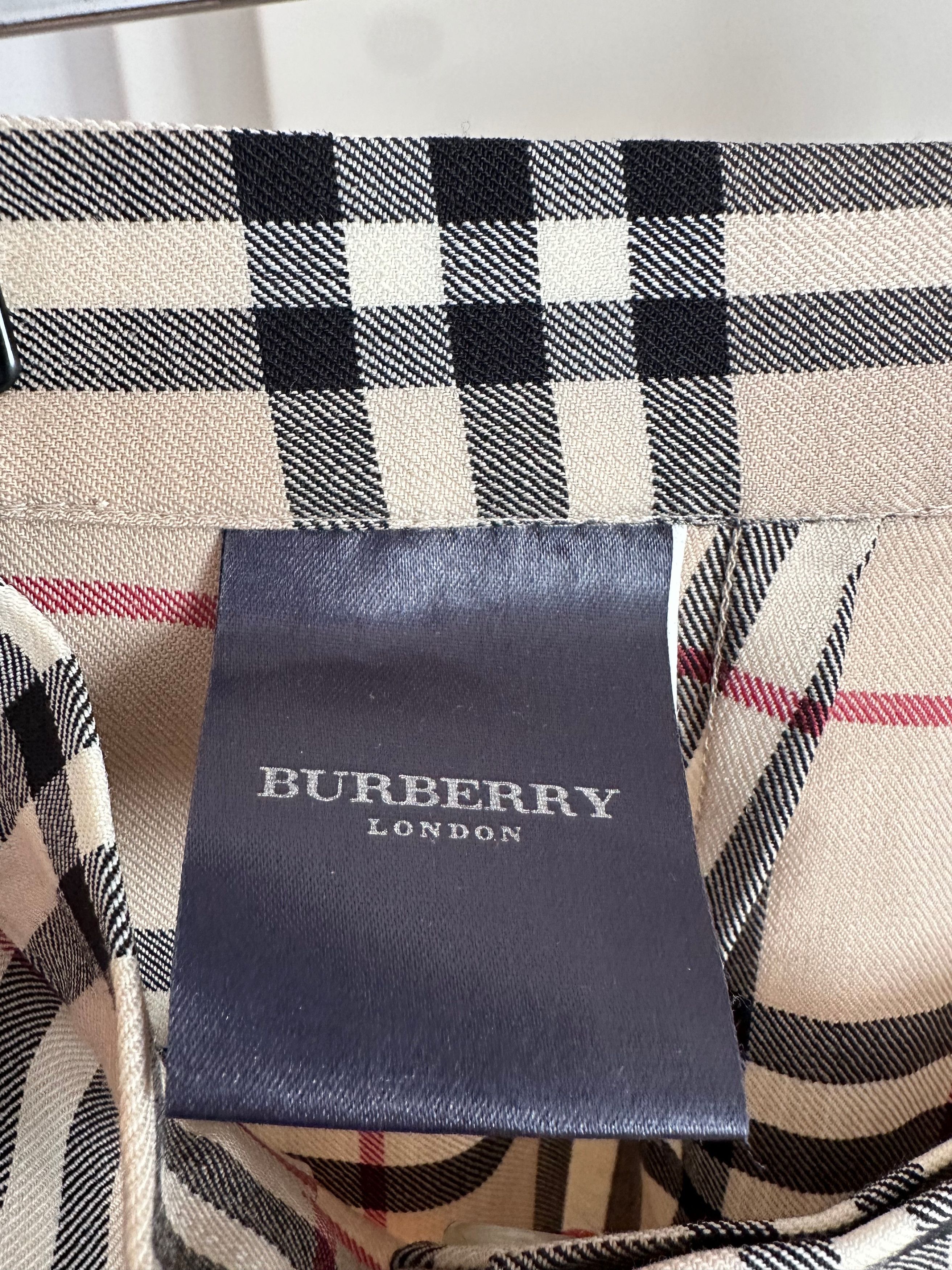 Burberry Vintage BURBERRY nova check plaid trousers wool pants Size 28" / US 6 / IT 42 - 6 Thumbnail
