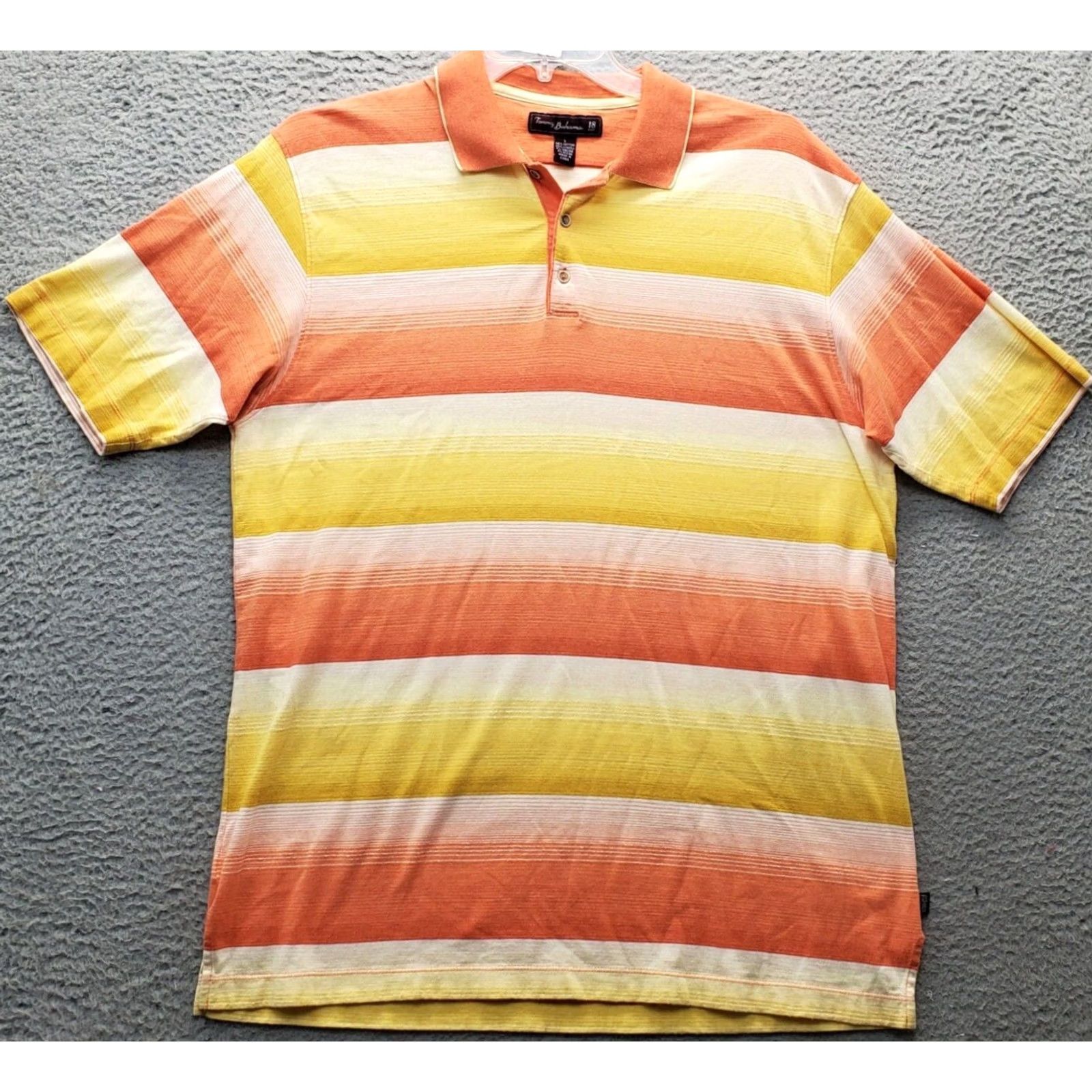 Tommy Bahama Tommy Bahama Polo Shirt Mens L Multi Striped Cotton Short Sleeve Collared Size US L / EU 52-54 / 3 - 2 Thumbnail