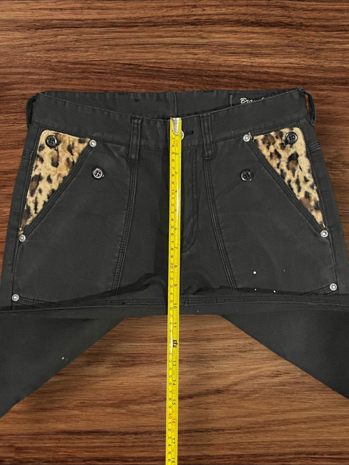 Ego Tripping ⚡️Crazy⚡️Ego Tripping Japan Sashiko Boro Leopard Baker Pants Size US 29 - 17 Thumbnail