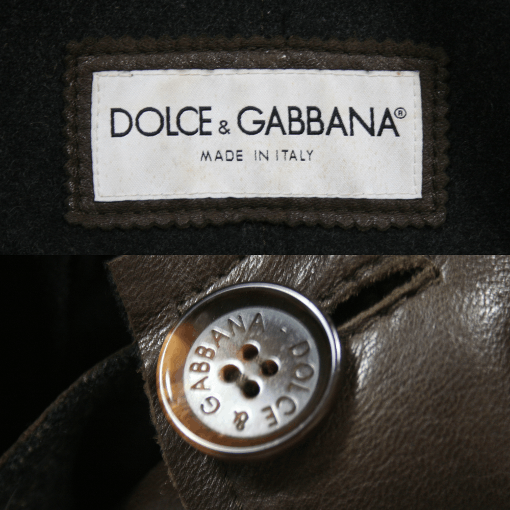 Dolce & Gabbana A/W94 "Gangster" Leather Long Overcoat Vintage Size US M / EU 48-50 / 2 - 18 Thumbnail