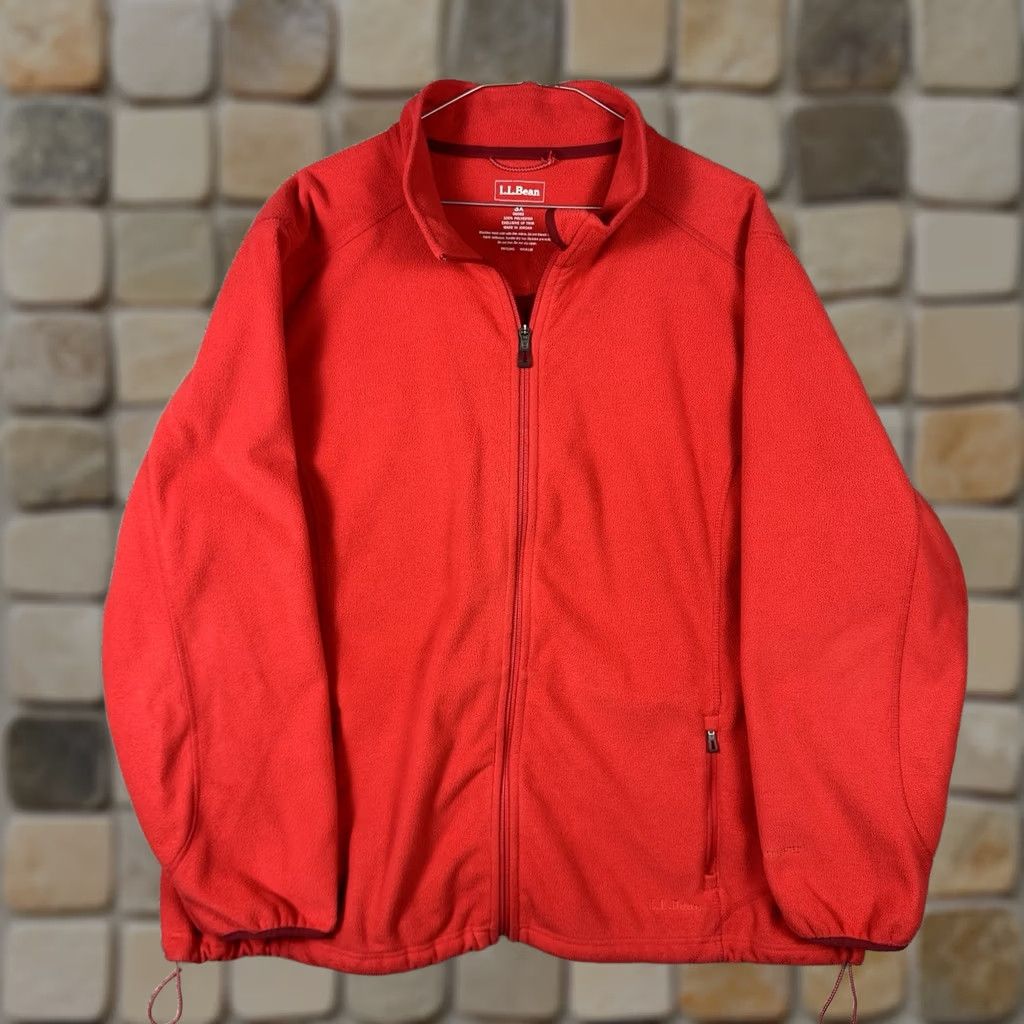 Vintage LL Bean Womens Jacket Fleece Full Zip Outdoor Hiking Red Size XXL / US 16-18 / IT 52-54 - 1 Thumbnail