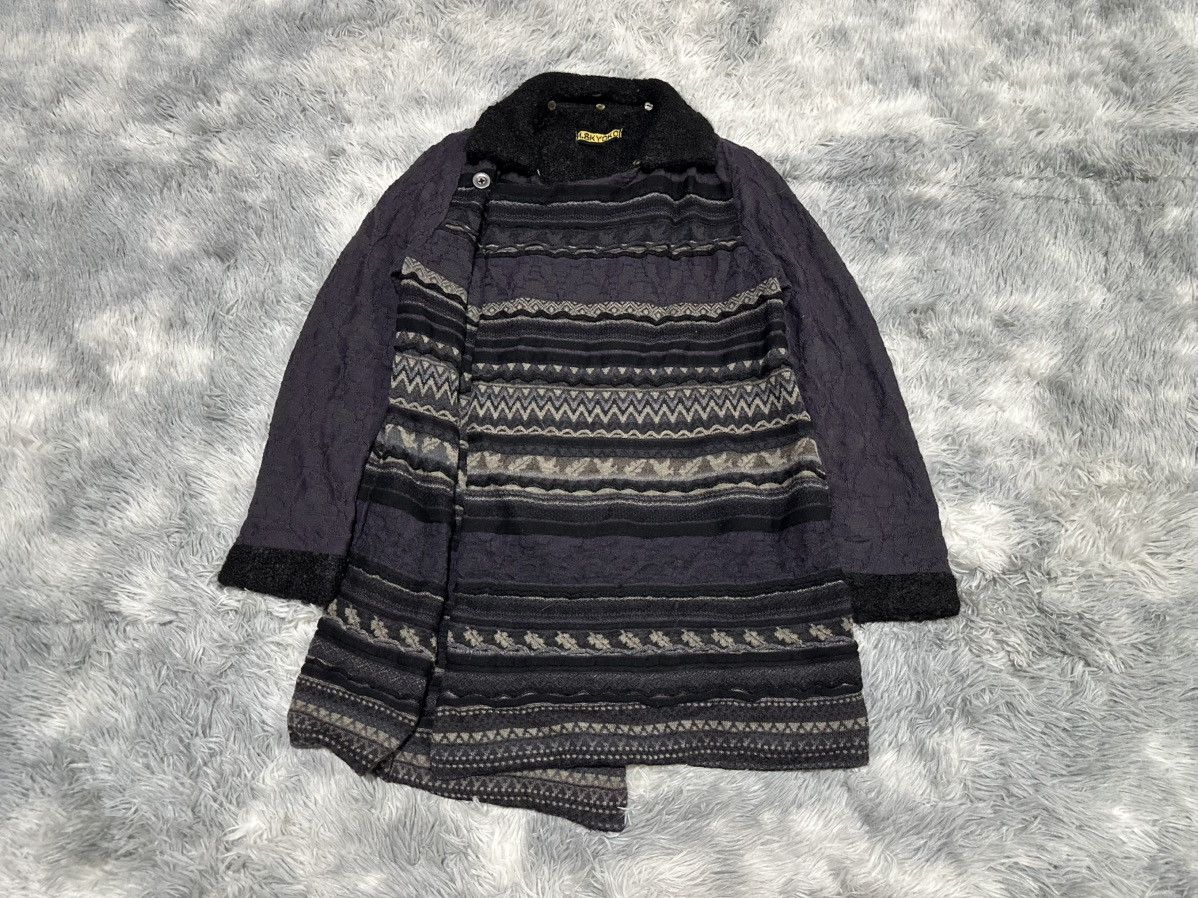 Japanese Brand 🔥Rare Archive M.&Kyoko Crafted Knit Asymmetric Cloaks Size US L / EU 52-54 / 3 - 5 Thumbnail