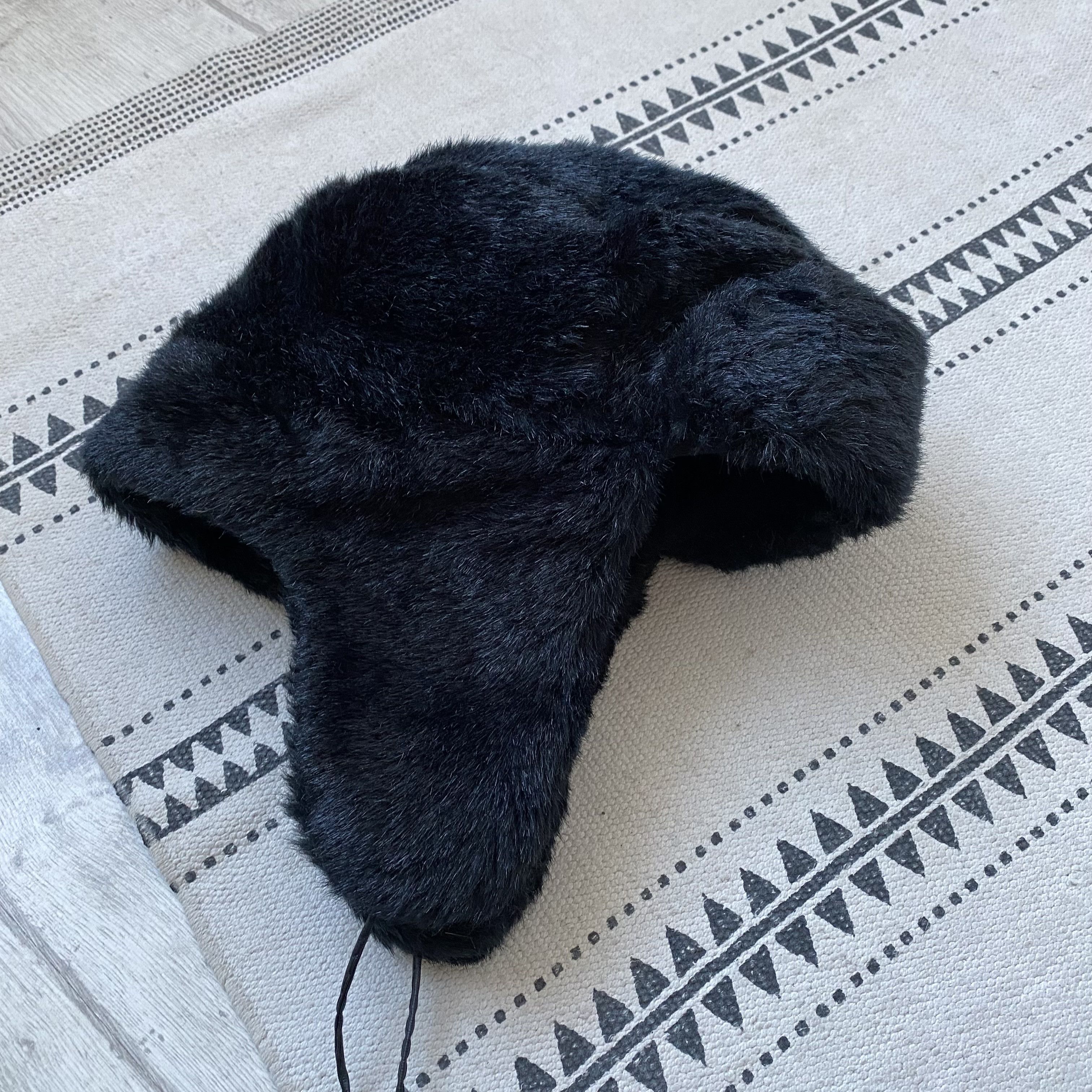 If Six Was Nine Vintage 2000s Faux Fur Trapper Ushanka Winter Hat Y2K Size ONE SIZE - 4 Thumbnail