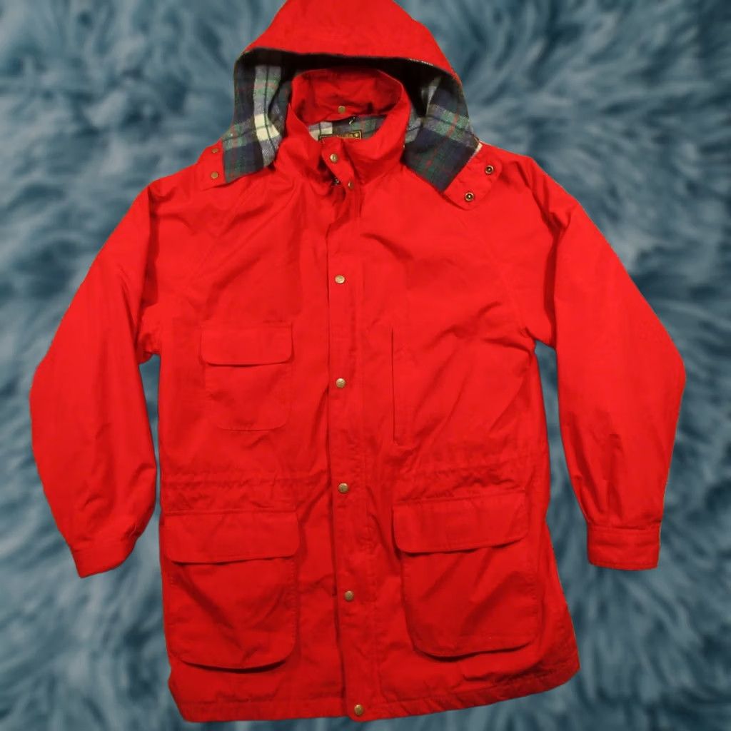 Eddie Bauer VINTAGE Eddie Bauer Wool Lined Mountain Parka Chore Jacket Coat Mens XL Red Hooded Jacket Size US XL / EU 56 / 4 - 1 Thumbnail