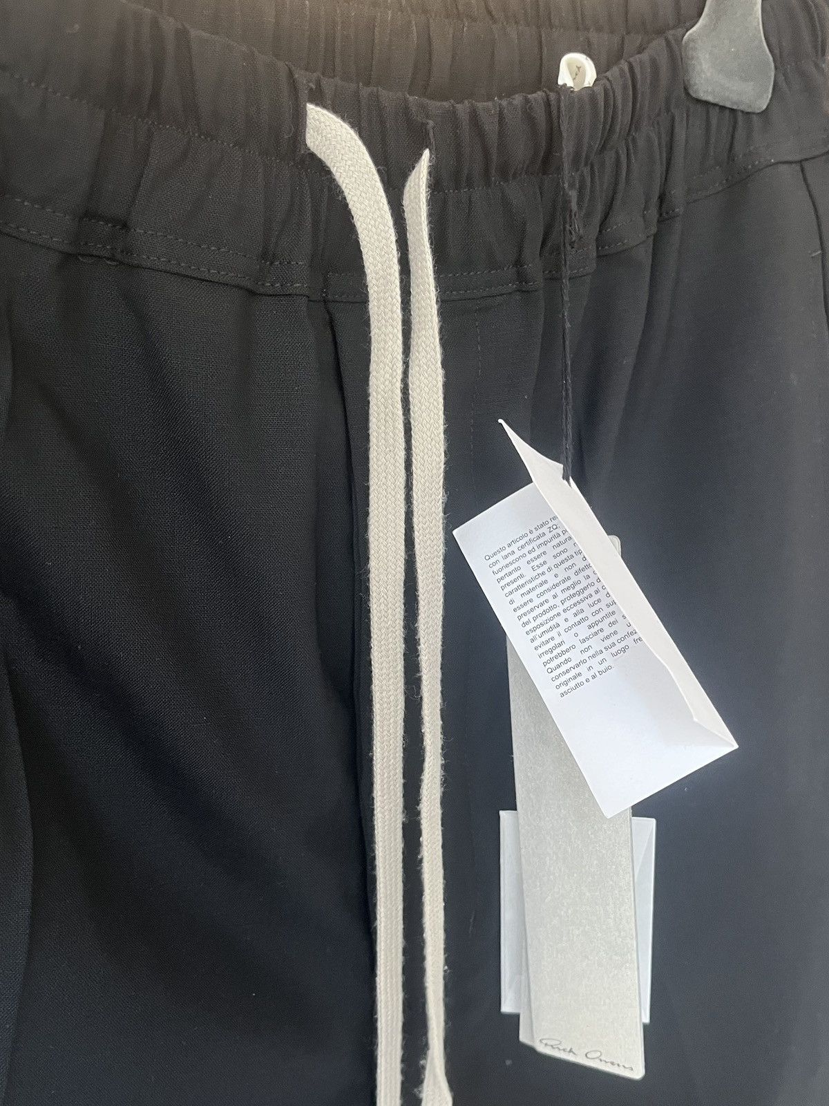 Rick Owens Rick Owens FW23 Luxor Drawstring Wool Pants – New with Tags Size US 31 - 14 Thumbnail