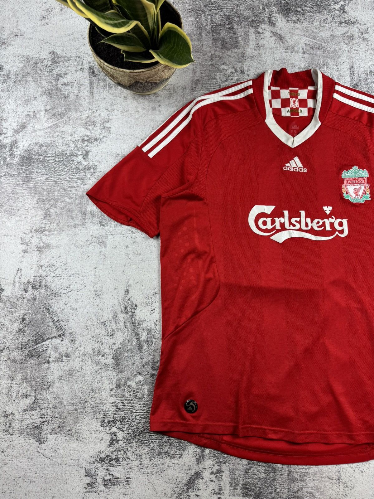 Adidas Vintage Liverpool 2008/2010 Away Football Shirt Jersey Kit Size US XL / EU 56 / 4 - 12 Thumbnail