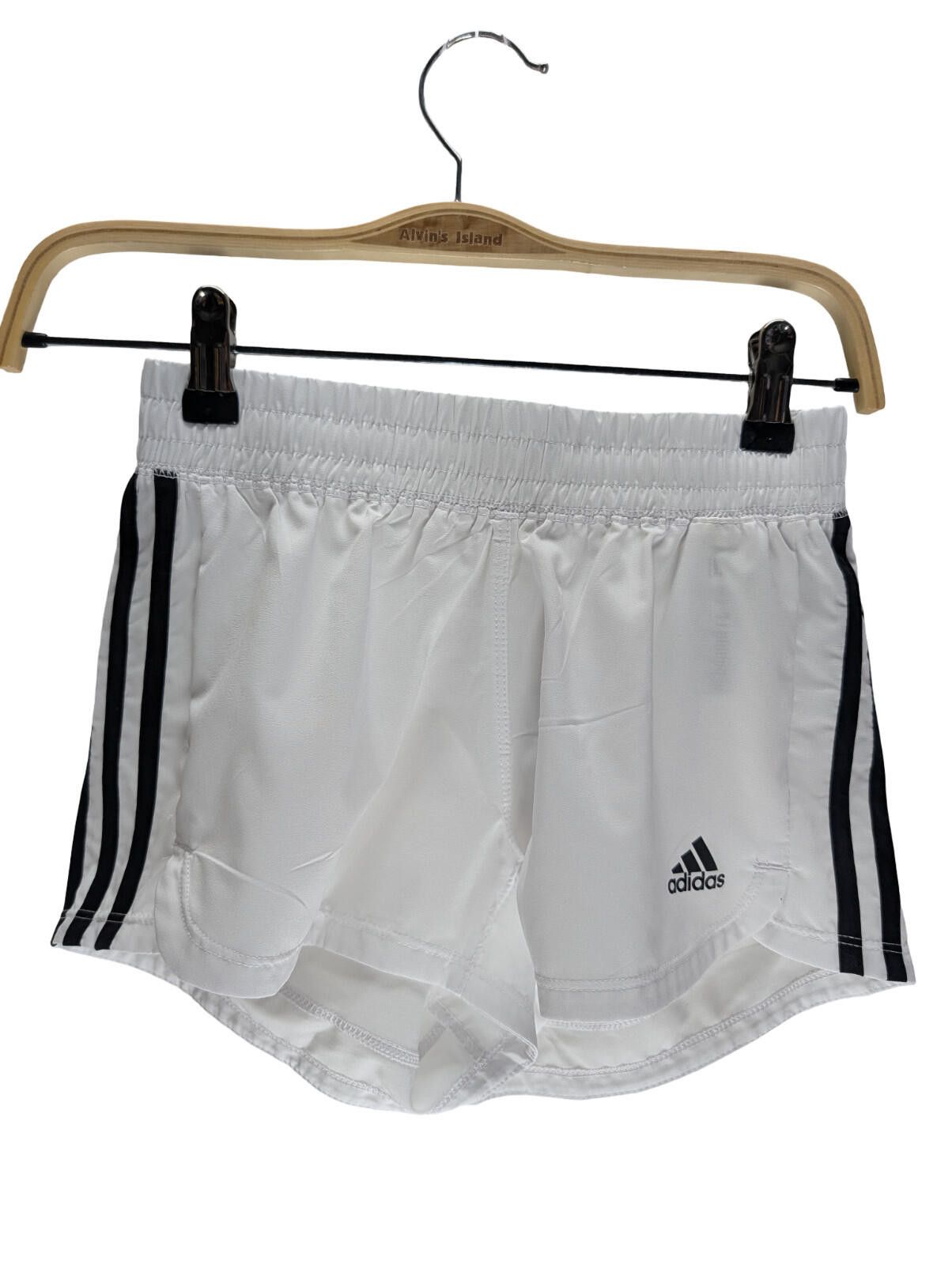Adidas Adidas White Athletic Running Shorts (2XS) Size 25" / US 0 / IT 36 - 1 Thumbnail