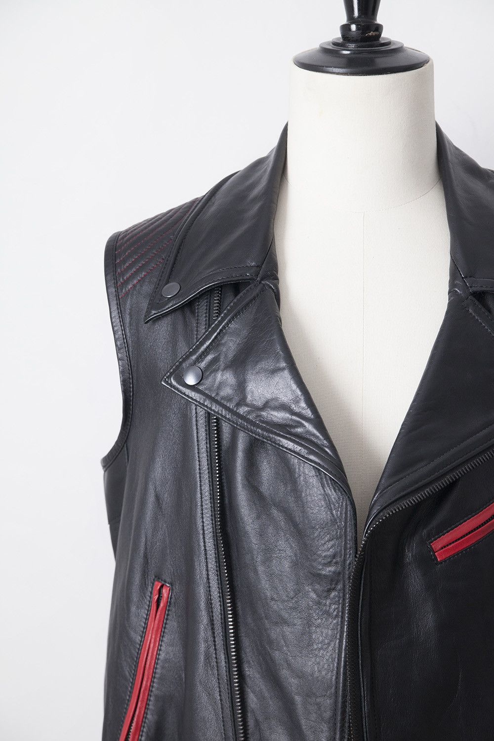 Number (N)ine SS05 sleeveless leather jacket Size US M / EU 48-50 / 2 - 2 Thumbnail