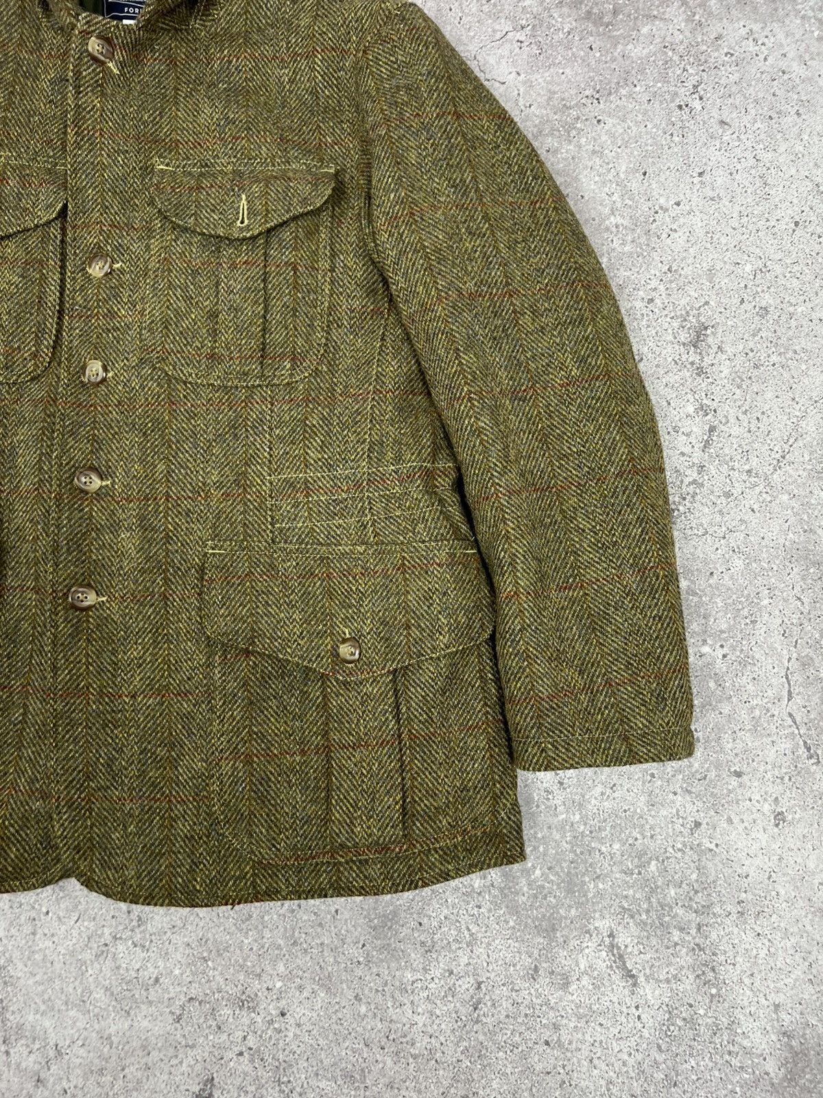 Manifattura Ceccarelli MANIFATTURA CECCARELLI HARRIS TWEED WOOL JACKET COAT Size US M / EU 48-50 / 2 - 6 Thumbnail