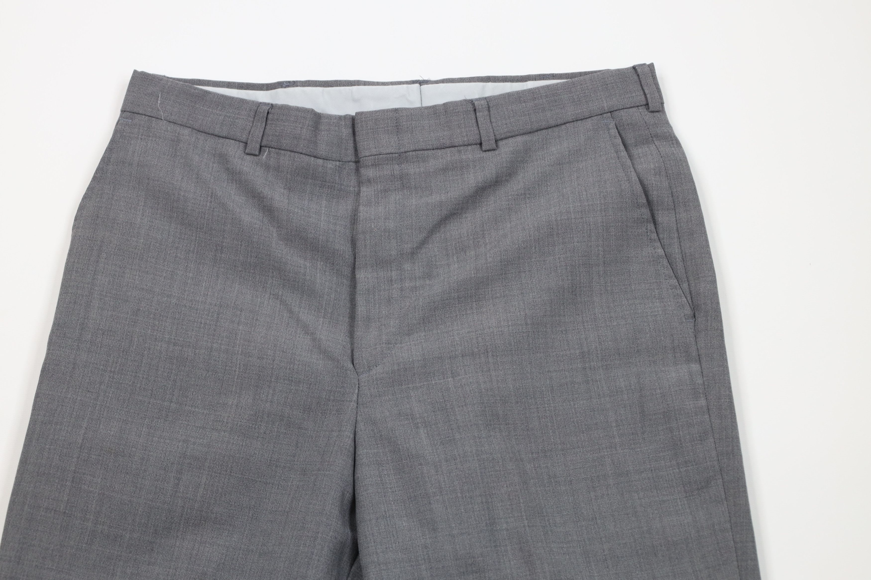 Vintage Vintage 70s Streetwear Knit Chambray Wide Leg Pants USA Size US 32 / EU 48 - 2 Thumbnail
