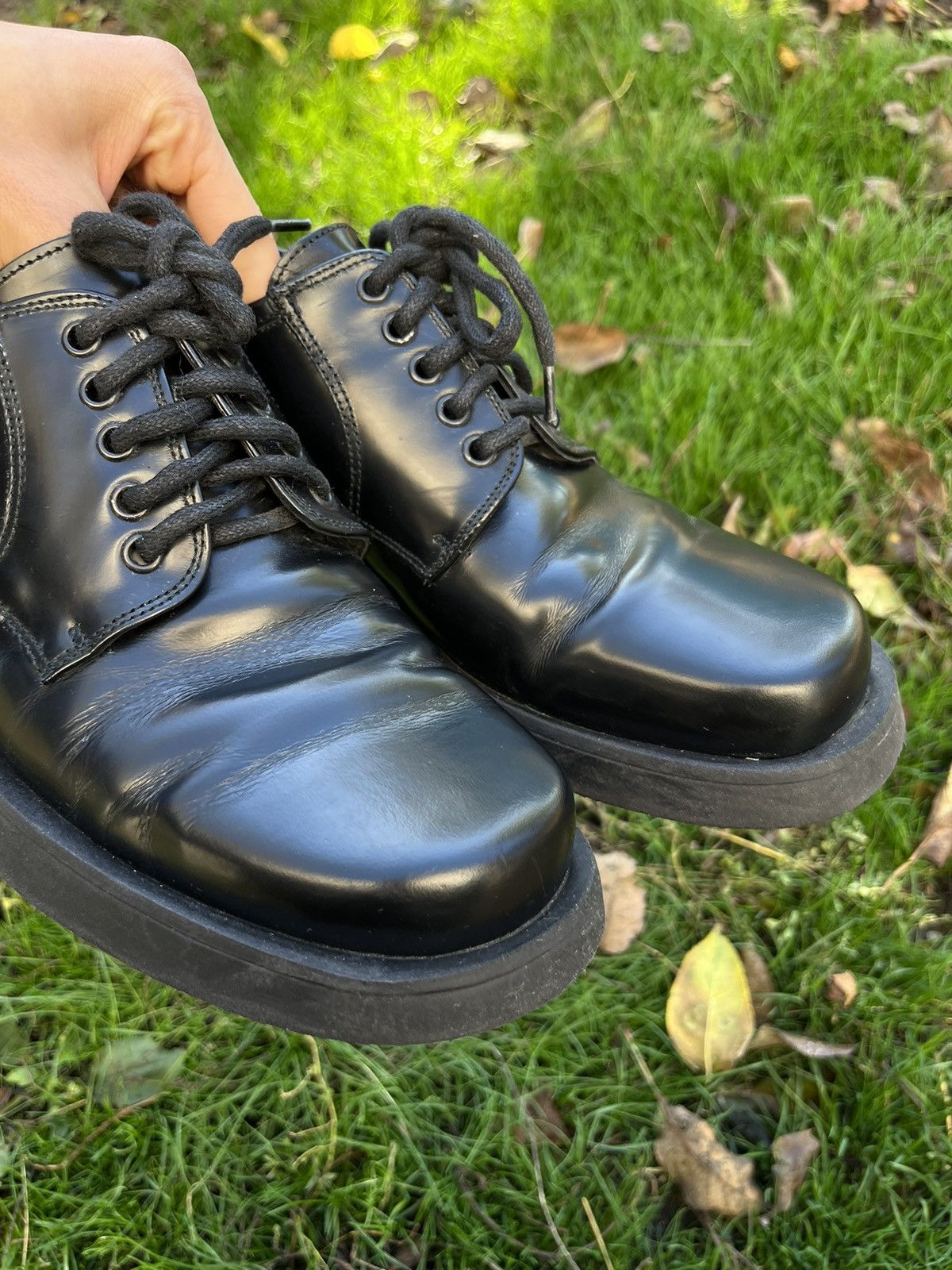 Vintage Vintage Kanye West Style Leather Work Boots Shoes Size US 8 / EU 41 - 8 Thumbnail