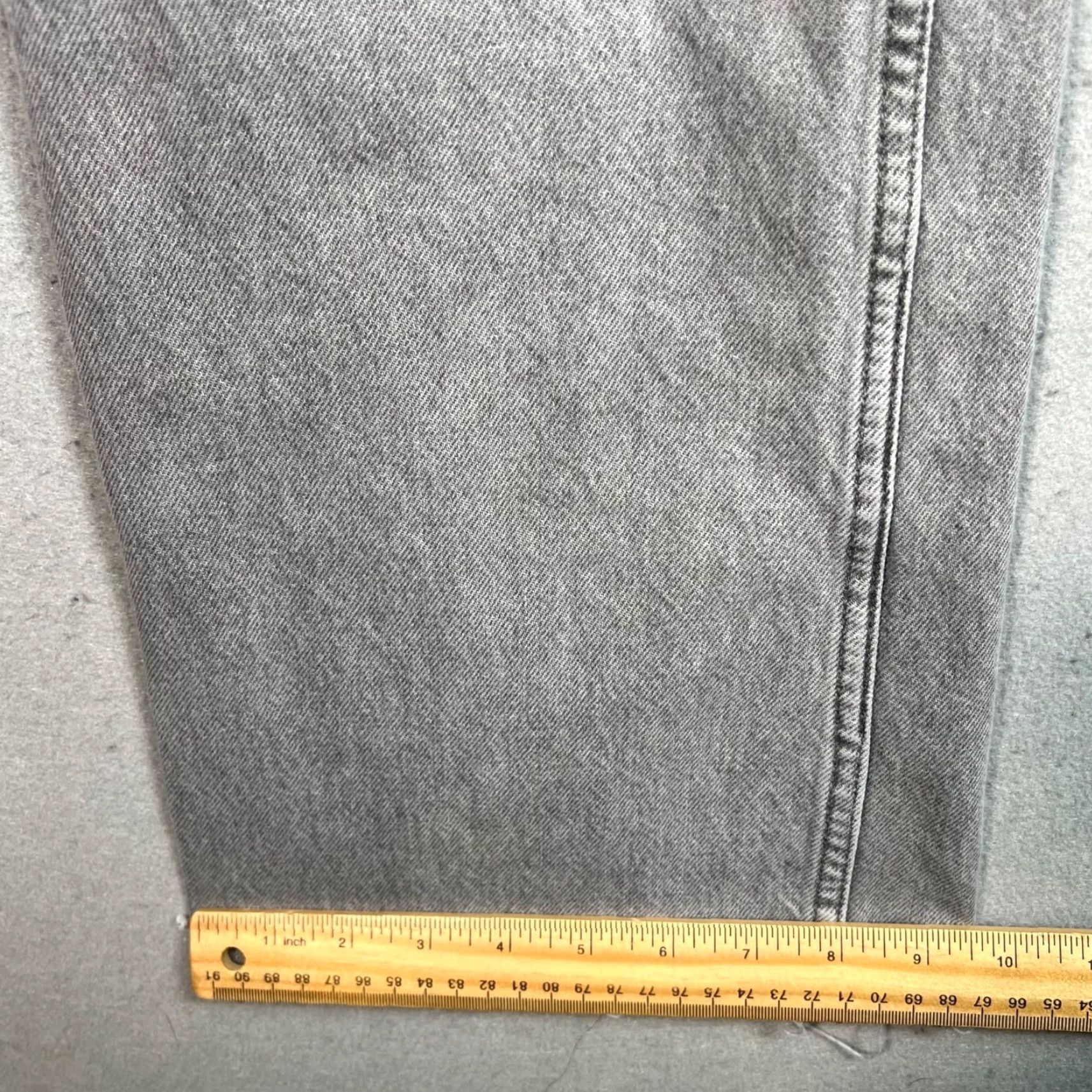 Mango Mango Jeans 2 Gray High-Waisted Straight-Leg Frayed Hem Womens Size 2 Denim Cotton Blend 5-Pocket Design Inseam 32 in Rise High Vintage No Mens Womens Size 26" / US 2 / IT 38 - 7 Thumbnail