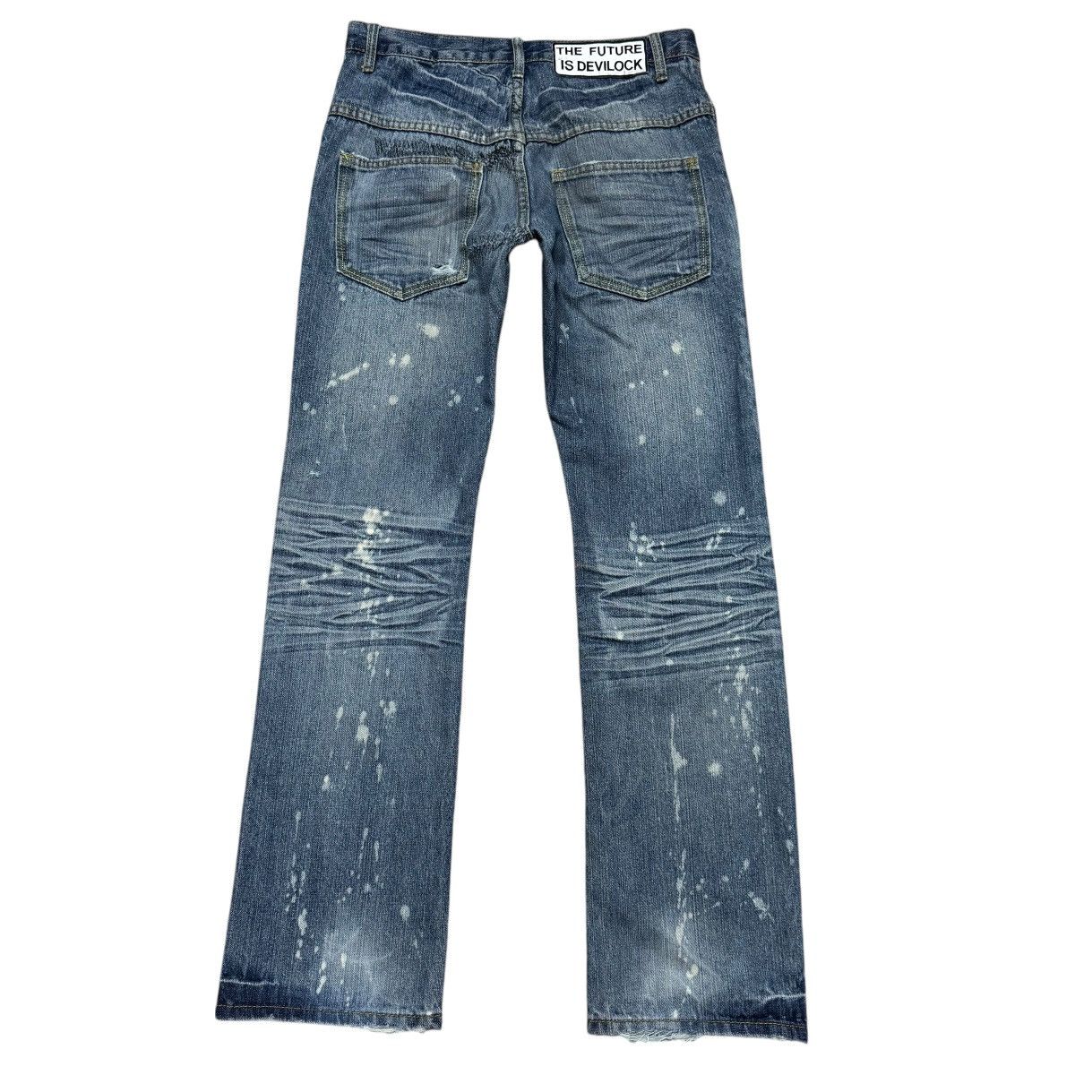 Devilock Vintage Devilock Distressed Denim Jeans Size US 30 / EU 46 - 2 Thumbnail