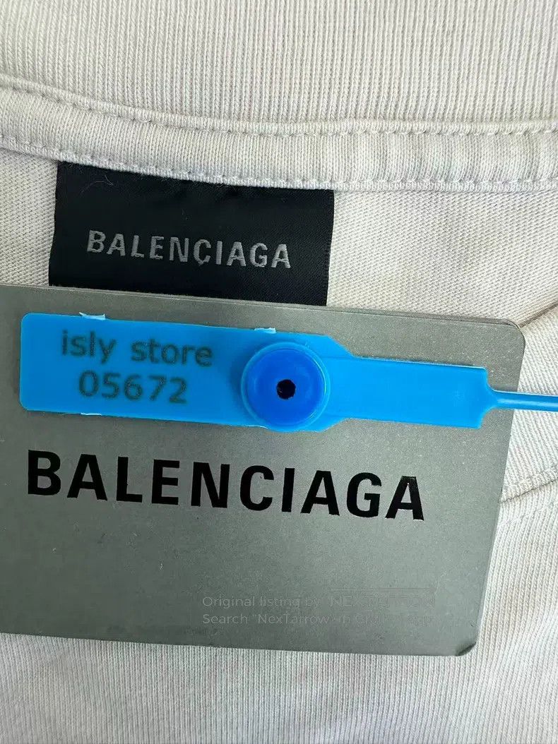 Balenciaga Balenciaga Letter Printed Round Neck Short Sleeve Size US M / EU 48-50 / 2 - 5 Thumbnail