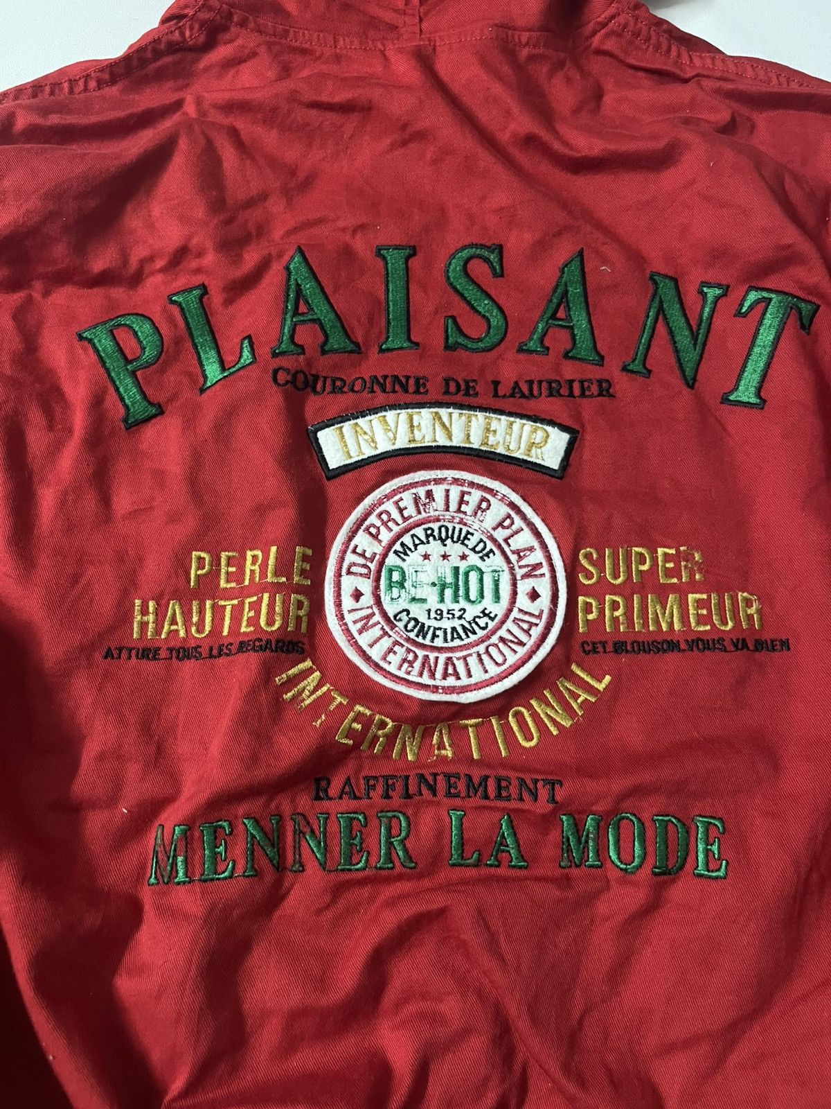 If Six Was Nine 🔥Offer Me 🔥 VINTAGE PLAISANT SUPER PRIMEUR BIG LOGO JACKET Size US L / EU 52-54 / 3 - 6 Thumbnail