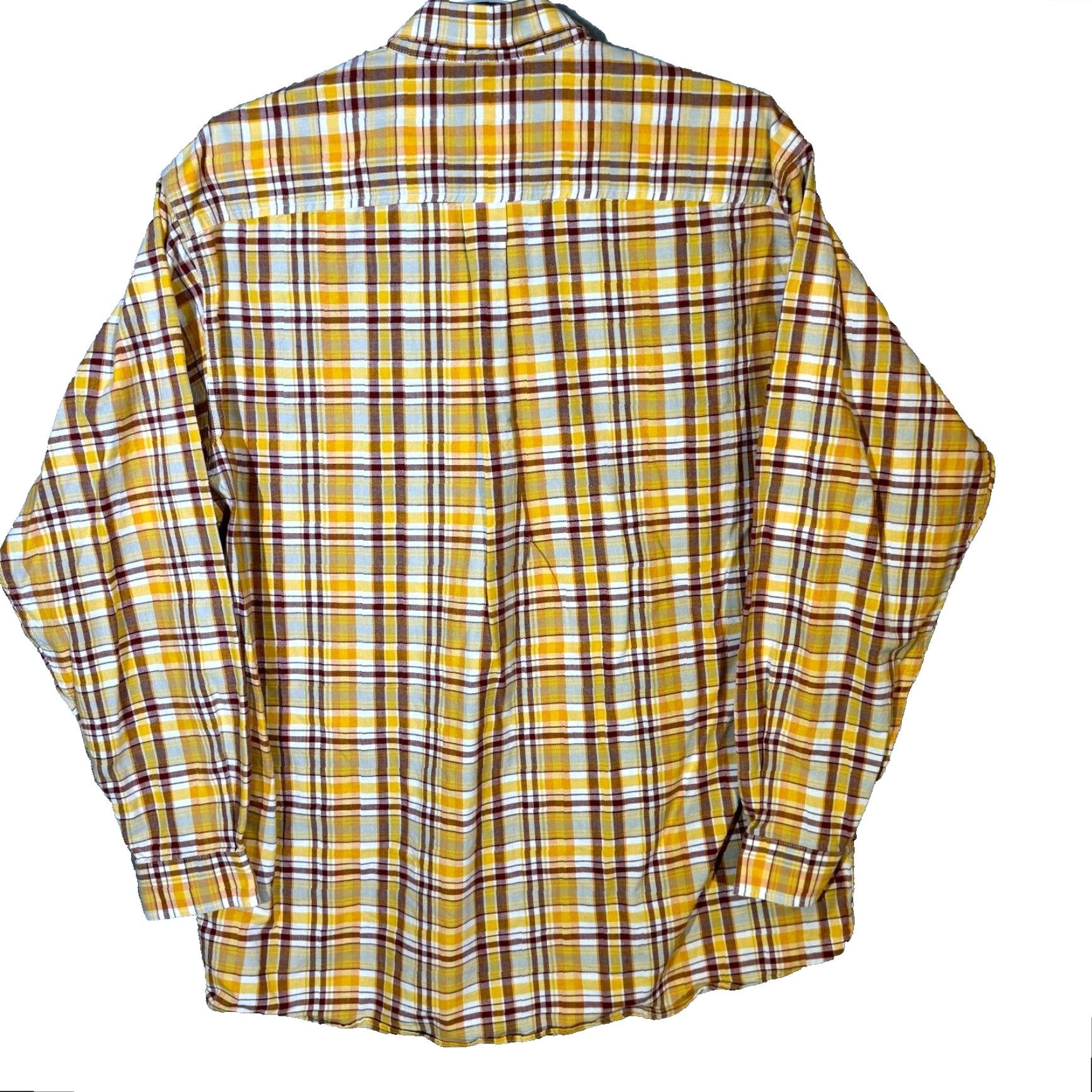 Vintage Cinch Plaid Cotton Button-Down Shirt 2XL Yellow Western / Mens / Long Sleeve / Casual, Travel Size US XXL / EU 58 / 5 - 2 Thumbnail