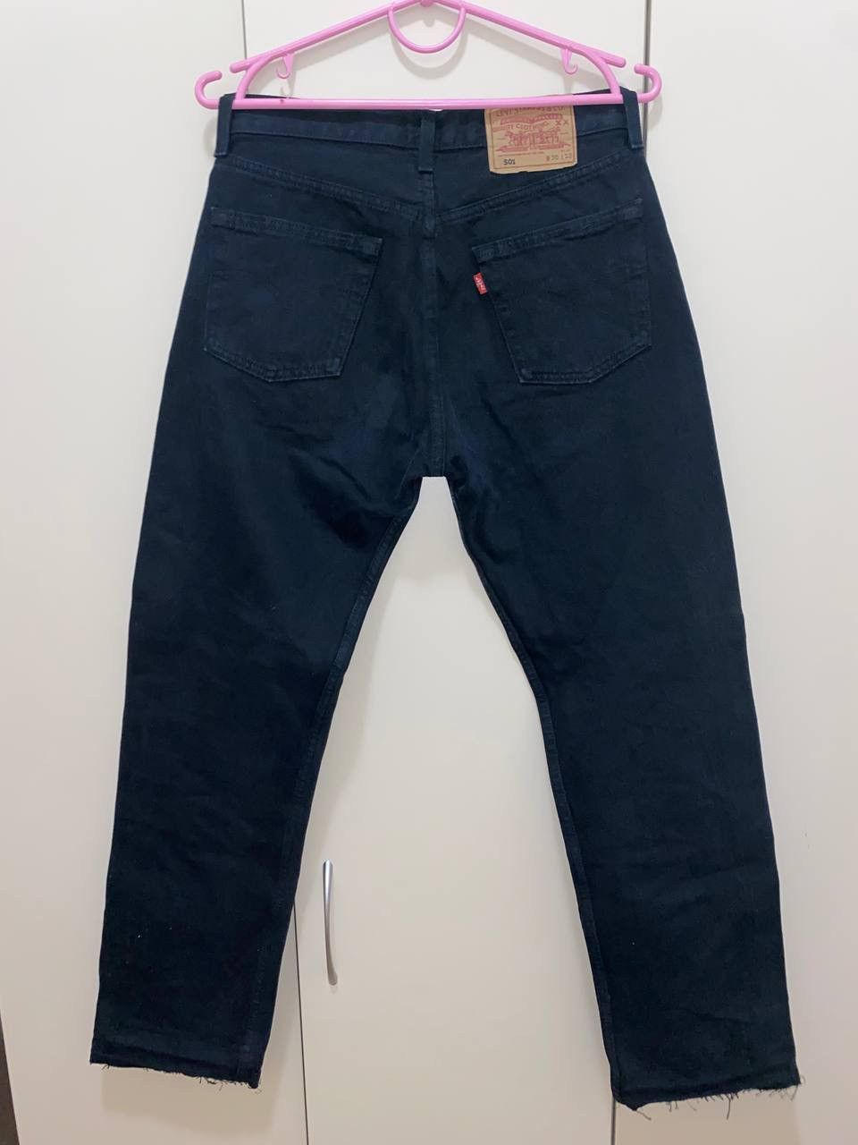 Levi's × Vintage Vintage Levi's 501 Jeans Distressed Faded Black Denim Size US 32 / EU 48 - 2 Thumbnail