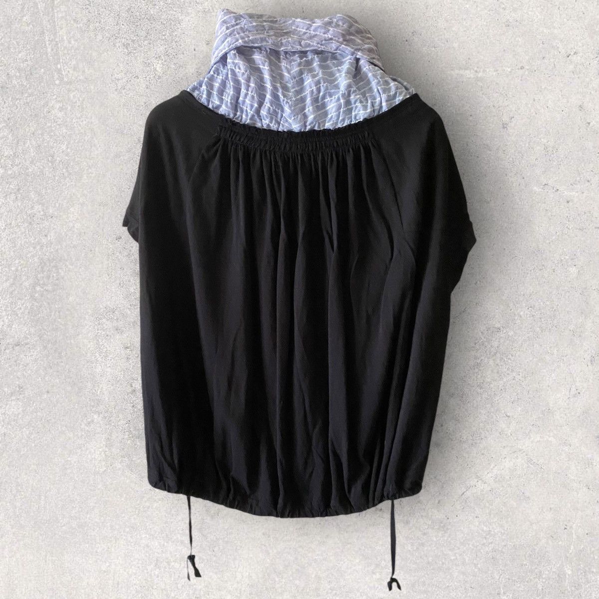 Yohji Yamamoto Y’s Scrunch Cut And Sew Shirt Size M / US 6-8 / IT 42-44 - 5 Thumbnail