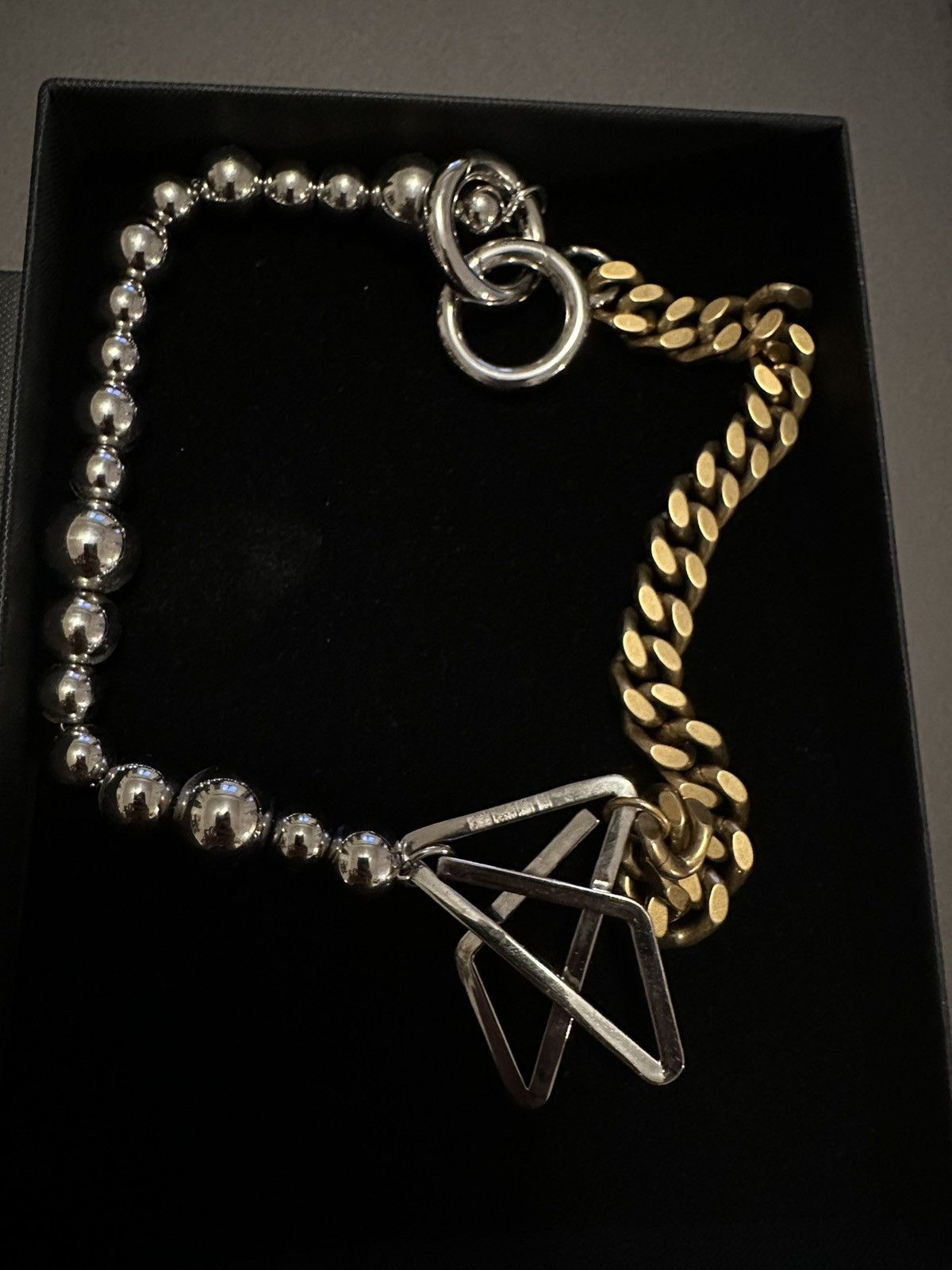 LGN LOUIS GABRIEL NOUCHI LGN Louis Gabriel Nouchi asymmetrical necklace w/ paper clip Size ONE SIZE - 6 Thumbnail