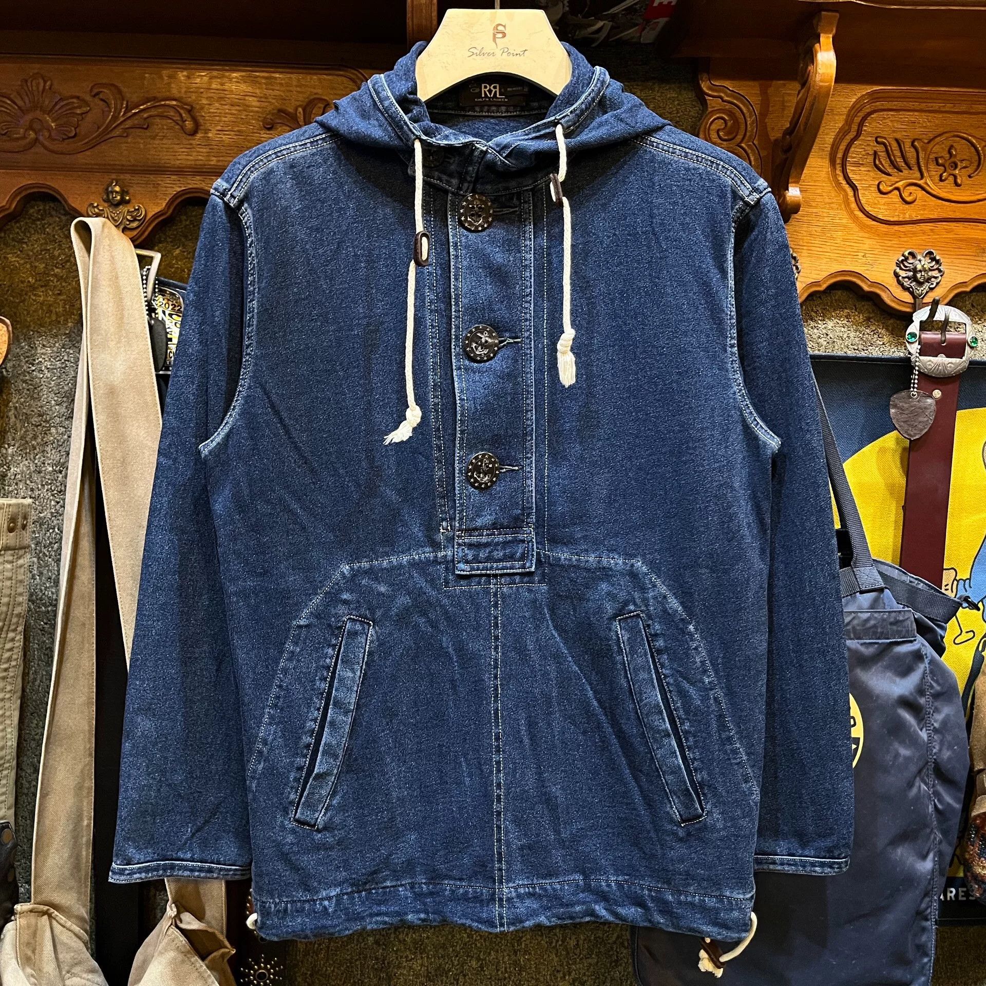 RRL Ralph Lauren RRL Denim Pullover Jacket by Ralph Lauren Size US S / EU 44-46 / 1 - 1 Thumbnail