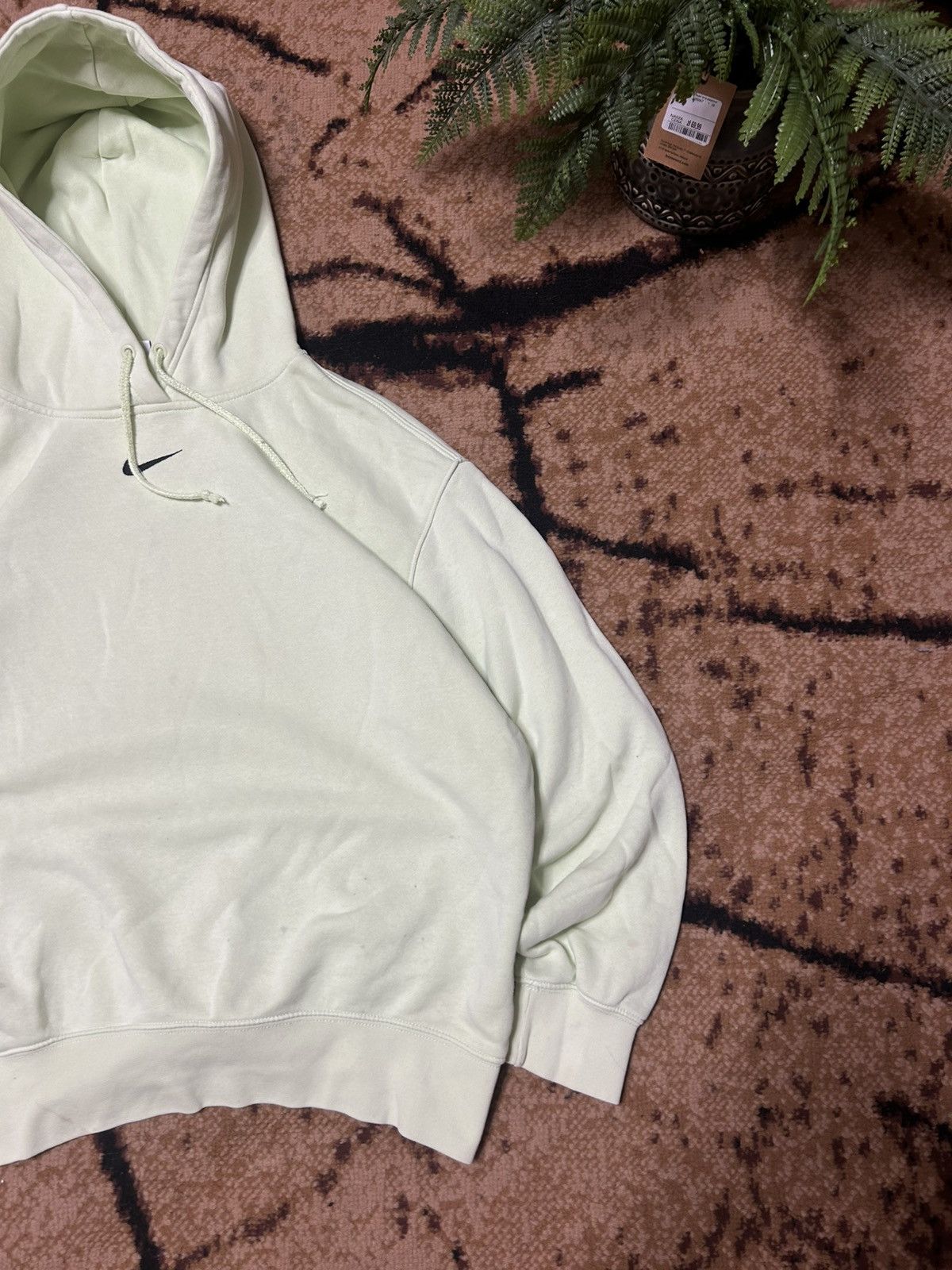 Nike × Vintage 00s Vintage Center Nike Swoosh Logo Oversized Hoodie Rare Size US XS / EU 42 / 0 - 3 Thumbnail