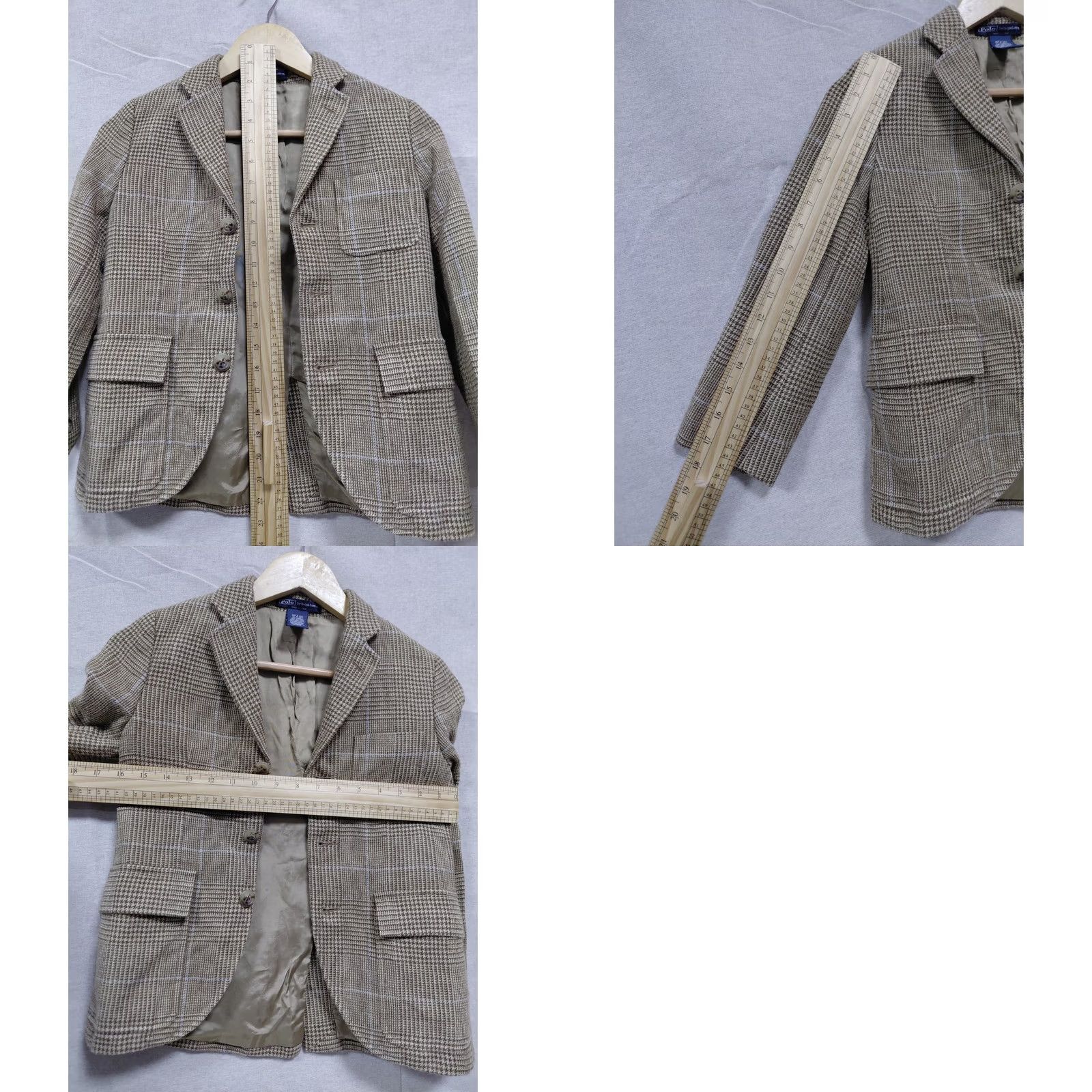 Polo Ralph Lauren Polo by Ralph Lauren Blazer Brown Plaid Wool Long Sleeve Size 8 Made in Italy Women Size M / US 6-8 / IT 42-44 - 8 Thumbnail