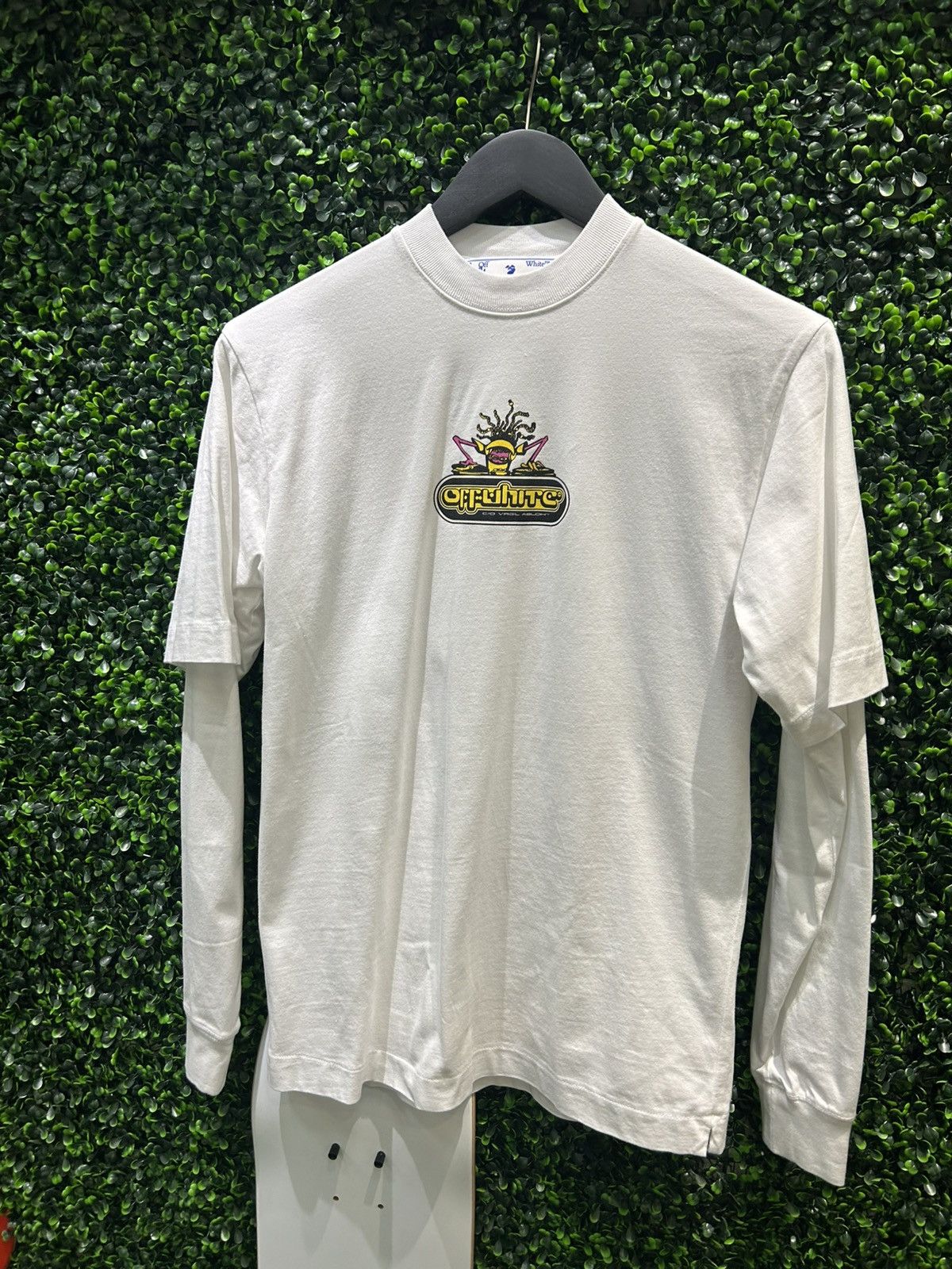 Off-White Off-White DJ Slim Fit Double Sleeve Tee Size US XXS / EU 40 - 1 Thumbnail