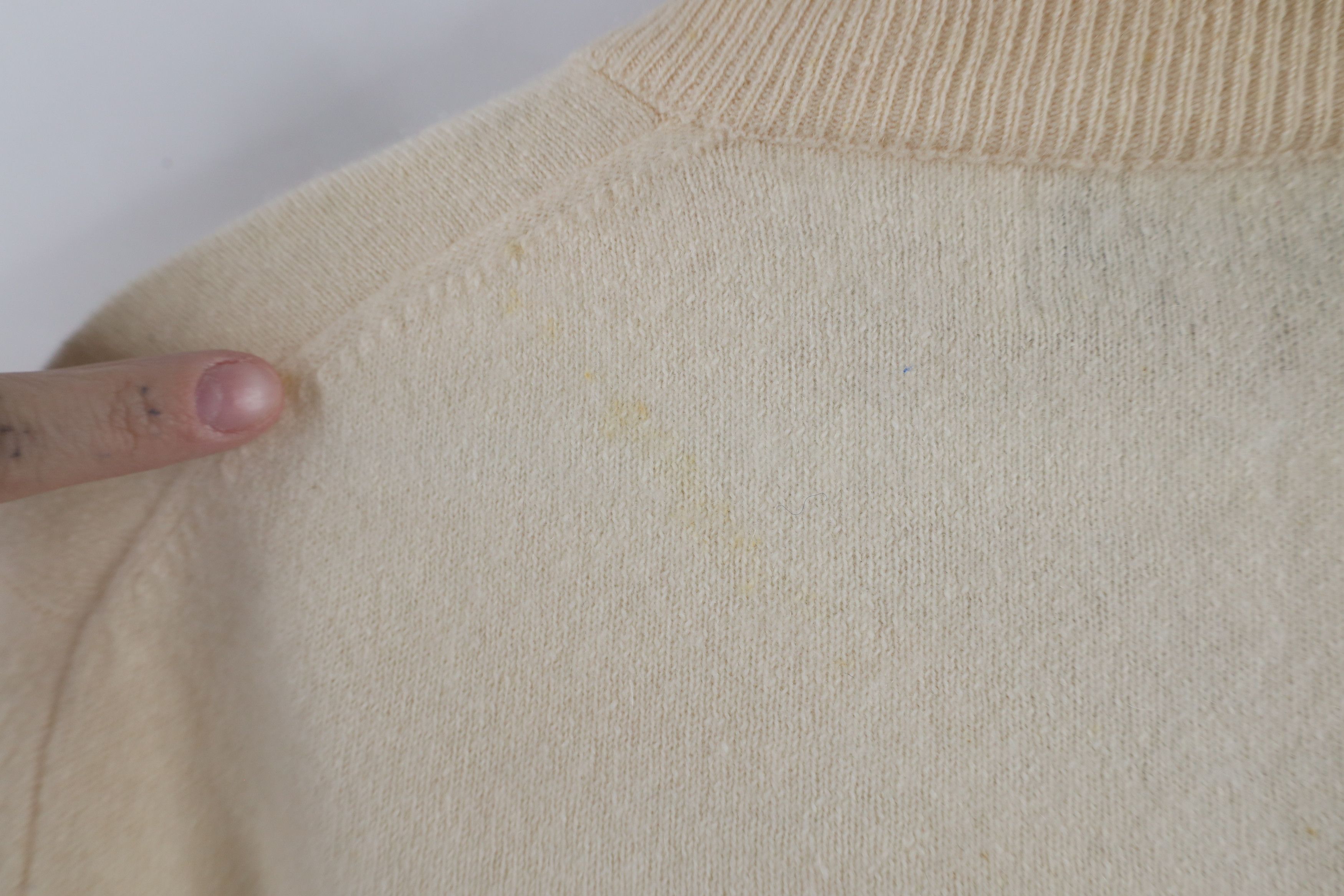 Vintage Vintage 50s Bernhard Altmann Knit Cardigan Sweater Beige Size S / US 4 / IT 40 - 11 Thumbnail