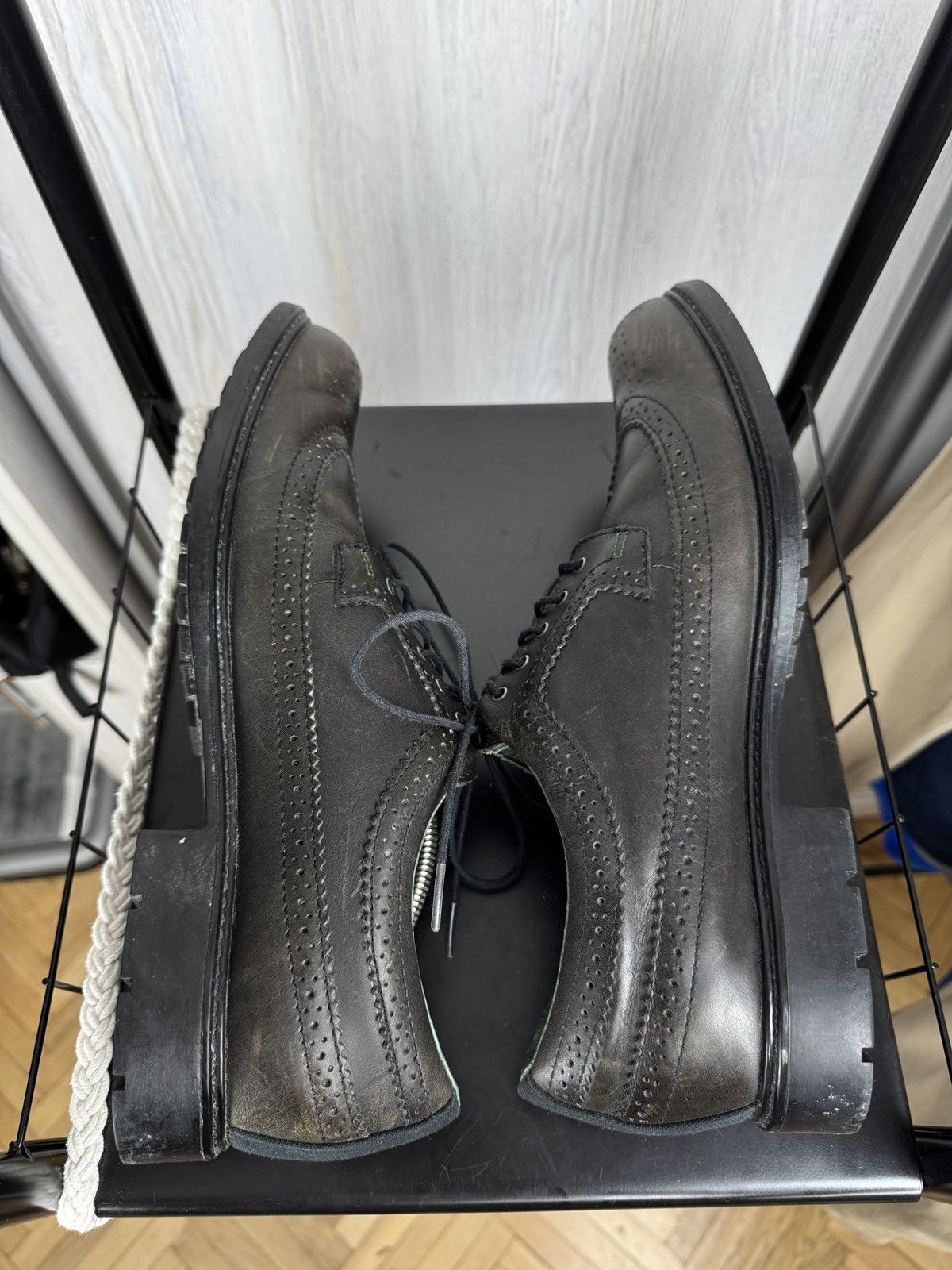 Barbour Barbour Tech black leather Oxford Derby shoes Size US 12 / EU 45 - 10 Thumbnail