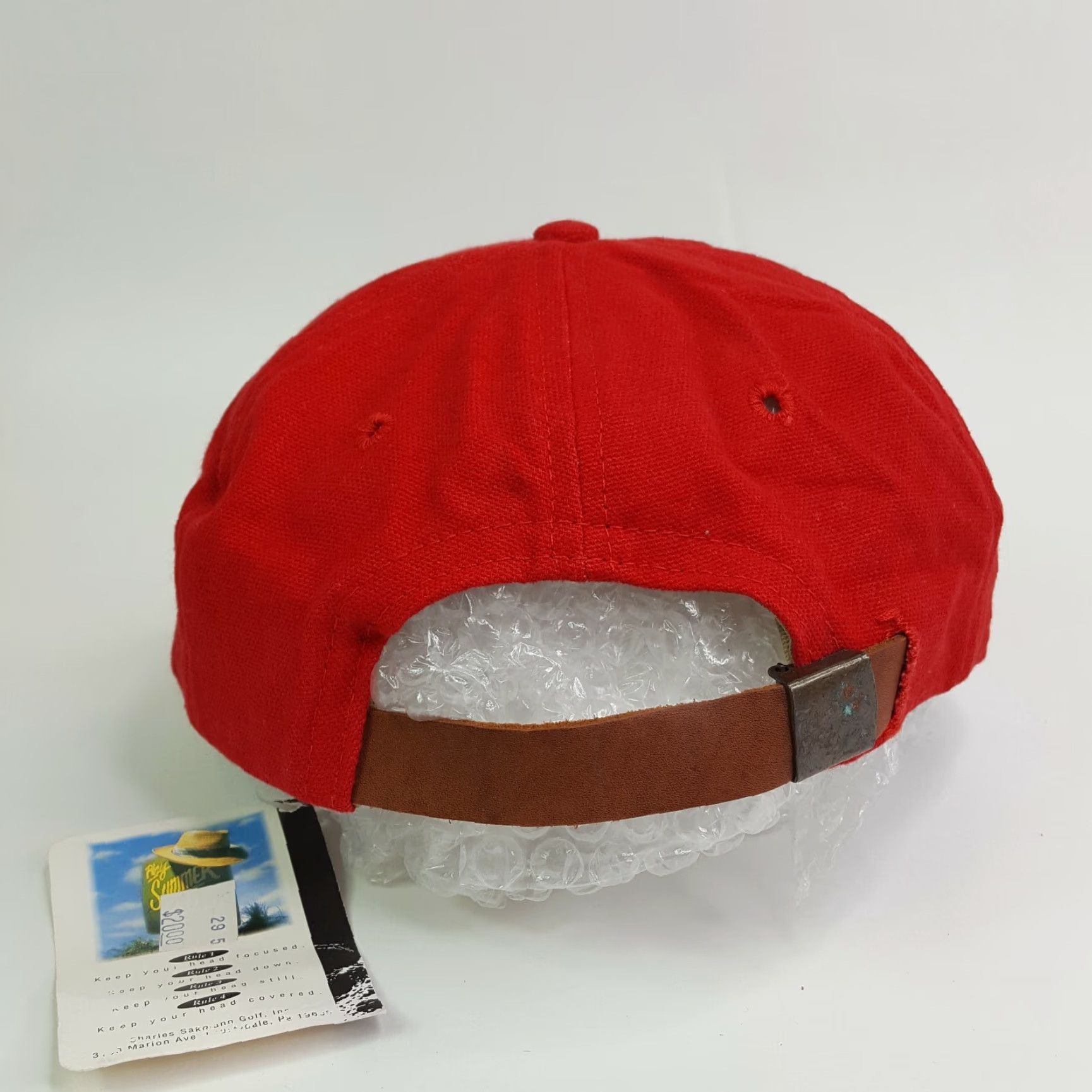 Vintage VINTAGE Firethorn Beaver Brook Country Club Snapback Adjustable Golf Hat Cap Mens Red 90s Baseball Cap Size ONE SIZE - 5 Thumbnail