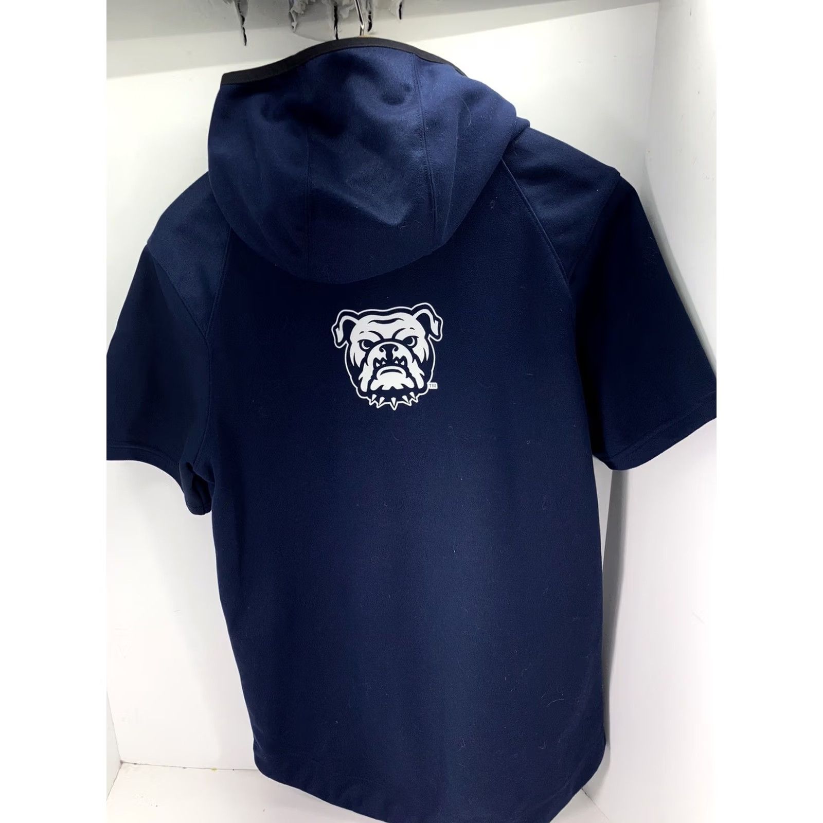 Nike VINTAGE Nike Bulldogs Sweatshirt Hoodie Men Sz Small Blue Short Sleeve Cowl Neck Dri-Fit Size US S / EU 44-46 / 1 - 7 Thumbnail