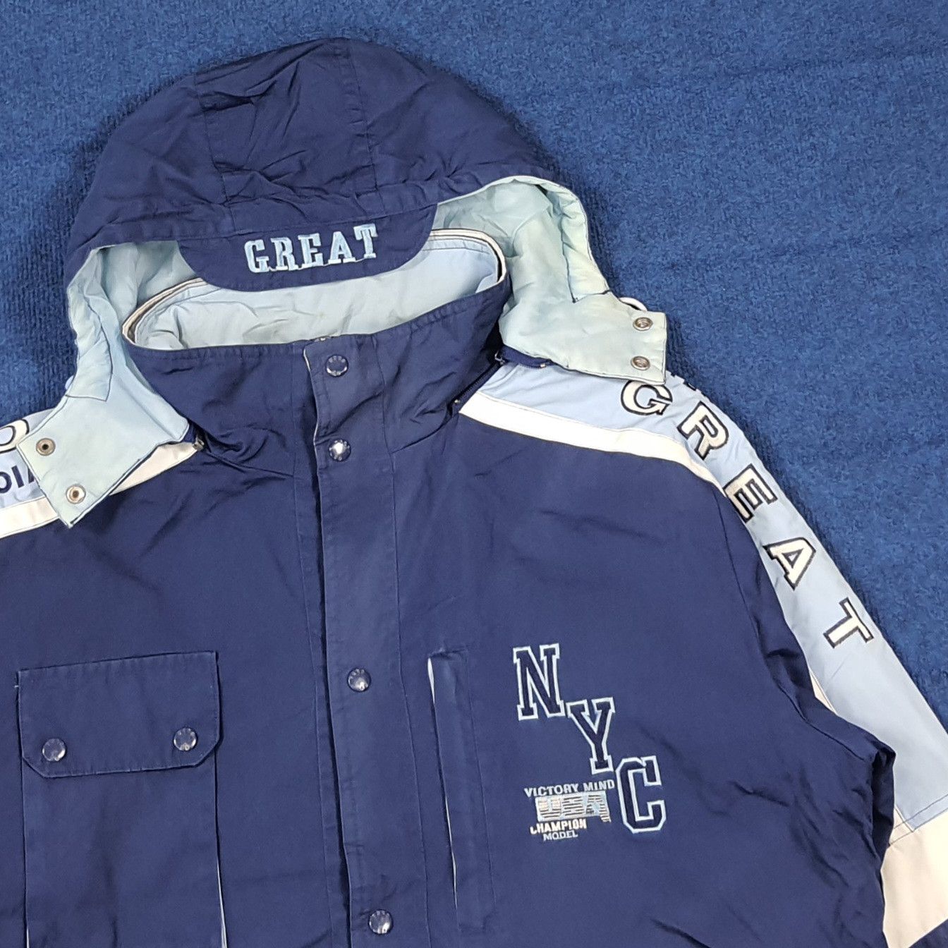 Vintage Vtg 90s GQford Club Team Sport Parka Jacket NYC C284N4 Size US L / EU 52-54 / 3 - 5 Thumbnail