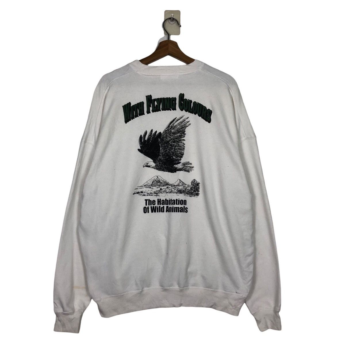 Japanese Brand 📌Vintage Sweatshirt Wego Full Print Habitat Big Logo Design Size US L / EU 52-54 / 3 - 9 Thumbnail