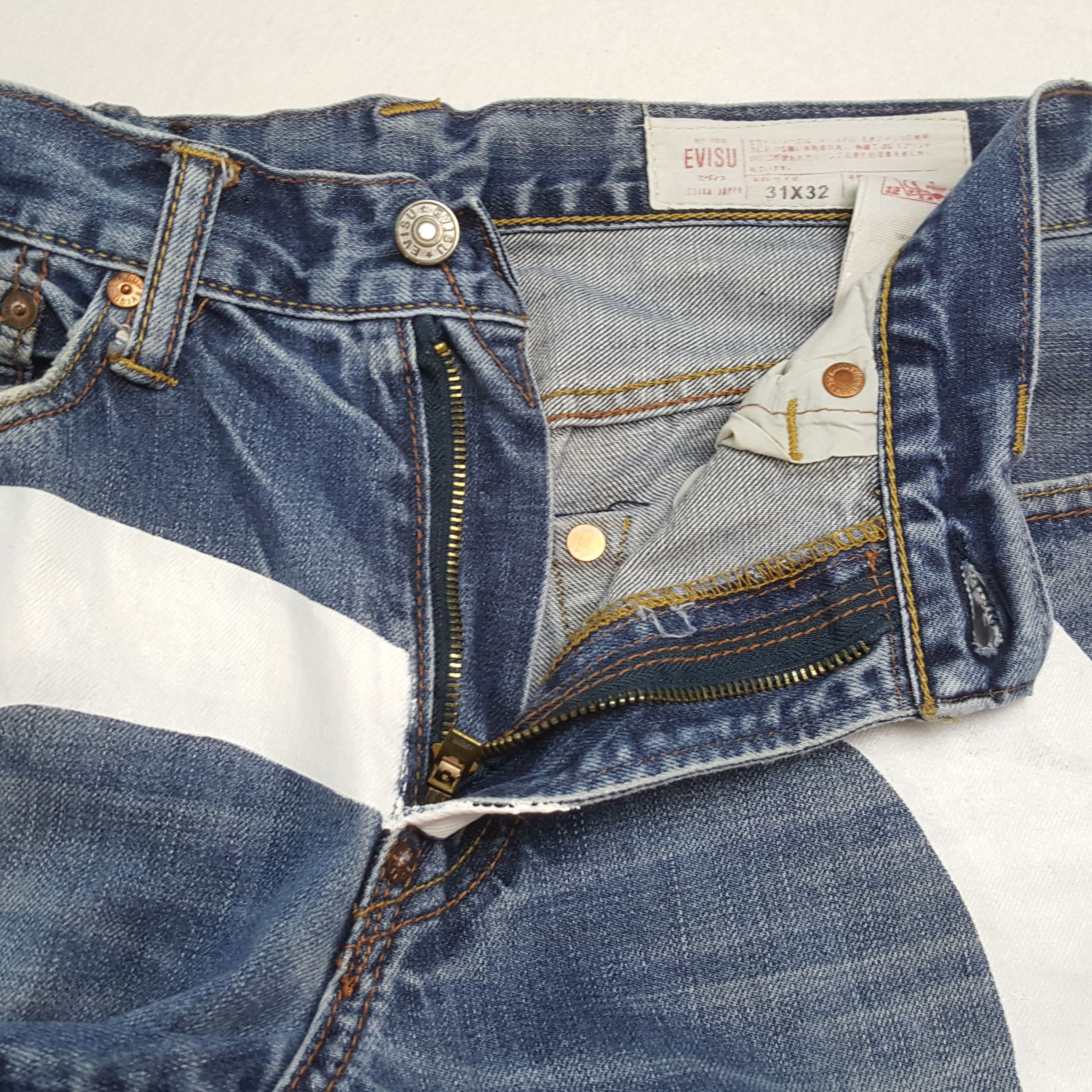 Japanese Brand × Vintage EVISU Japanese Brand Streetwear Custom Daicock Jeans Size US 30 / EU 46 - 12 Thumbnail