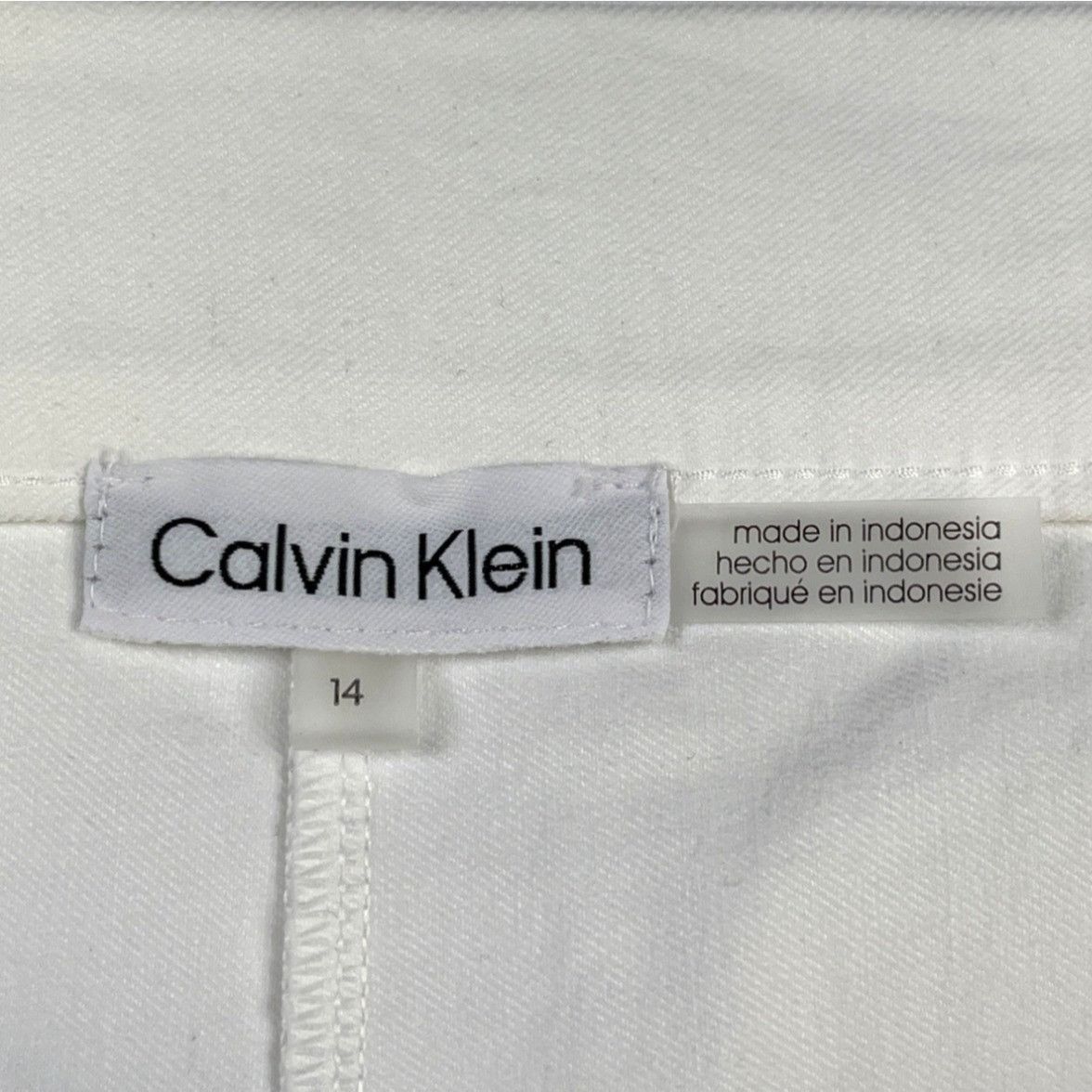 Calvin Klein Calvin Klein Women's White Dress Pants/Flat Front Sz 14 SKU Size 36" / US 14 / IT 50 - 5 Thumbnail