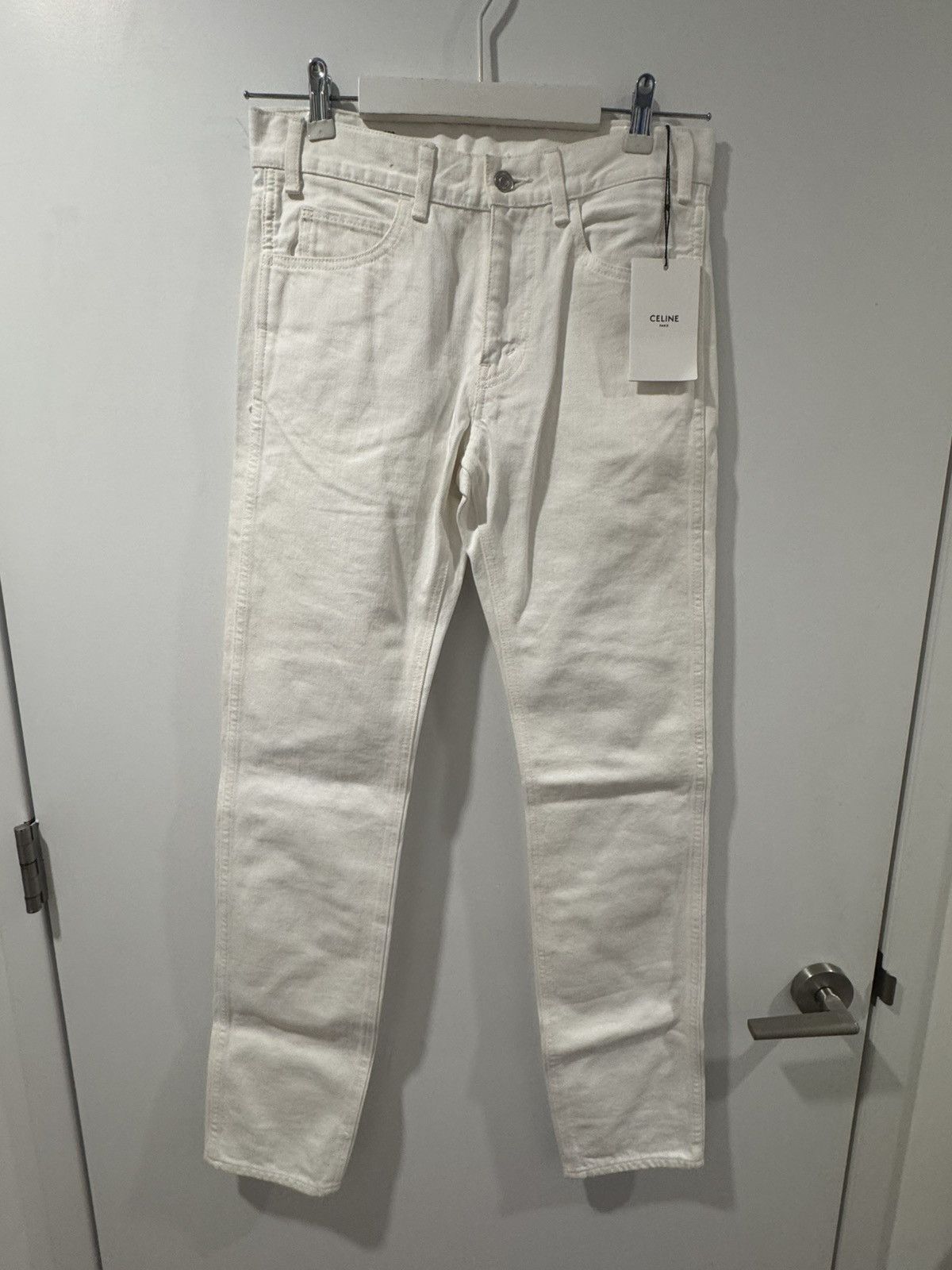 Celine Celine Skinny White Jeans SS21 Size US 28 / EU 44 - 1 Thumbnail