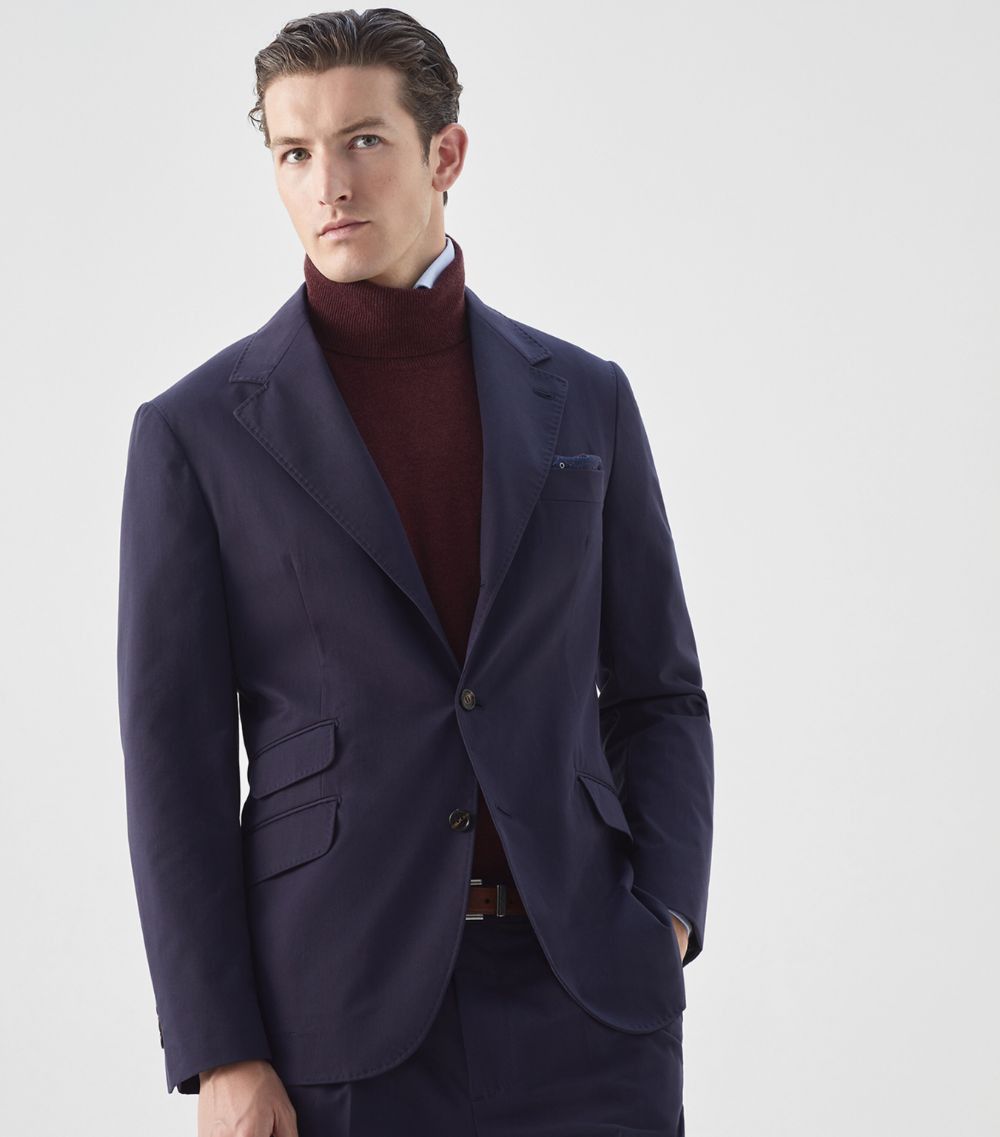 Brunello Cucinelli Jacket in Navy Size US M / EU 48-50 / 2 - 1 Thumbnail