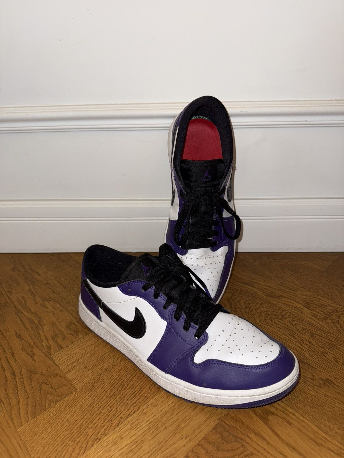 Nike Air Jordan 1 Low Golf "Court Purple Size US 12.5 / EU 45-46 - 7 Thumbnail