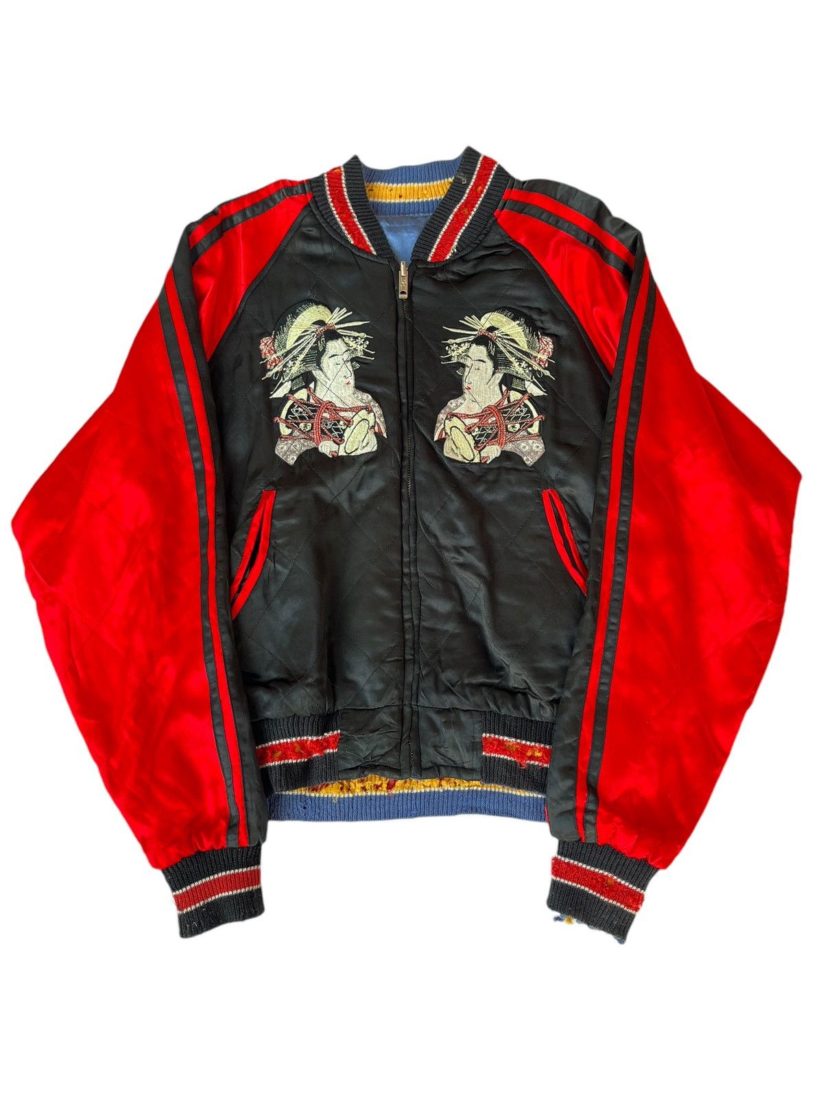 Japanese Brand × Vintage VTG Sukajan Revisible Jacket Size US S / EU 44-46 / 1 - 2 Thumbnail