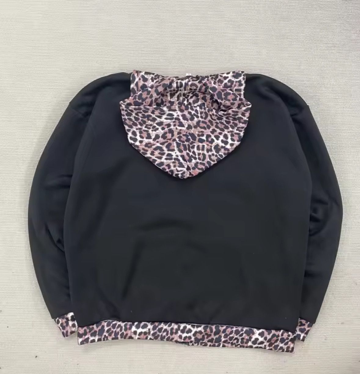 Other High Street Retro Punk Leopard Contrast Two Pieces Hoodie Size US M / EU 48-50 / 2 - 2 Thumbnail