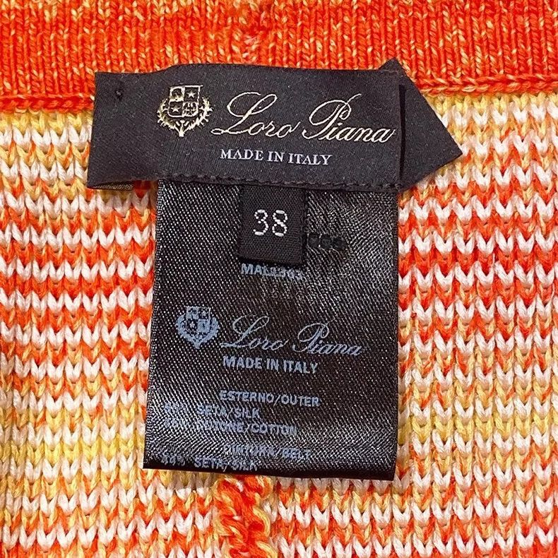 Loro Piana LORO PIANA Orange and yellow gradient knit set Size M / US 6-8 / IT 42-44 - 8 Thumbnail